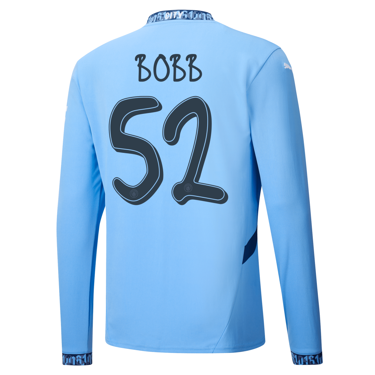 manchester city heimtrikot langarm 202425 mit bobb 52 aufdruck | Offizieller Manchester City Store
