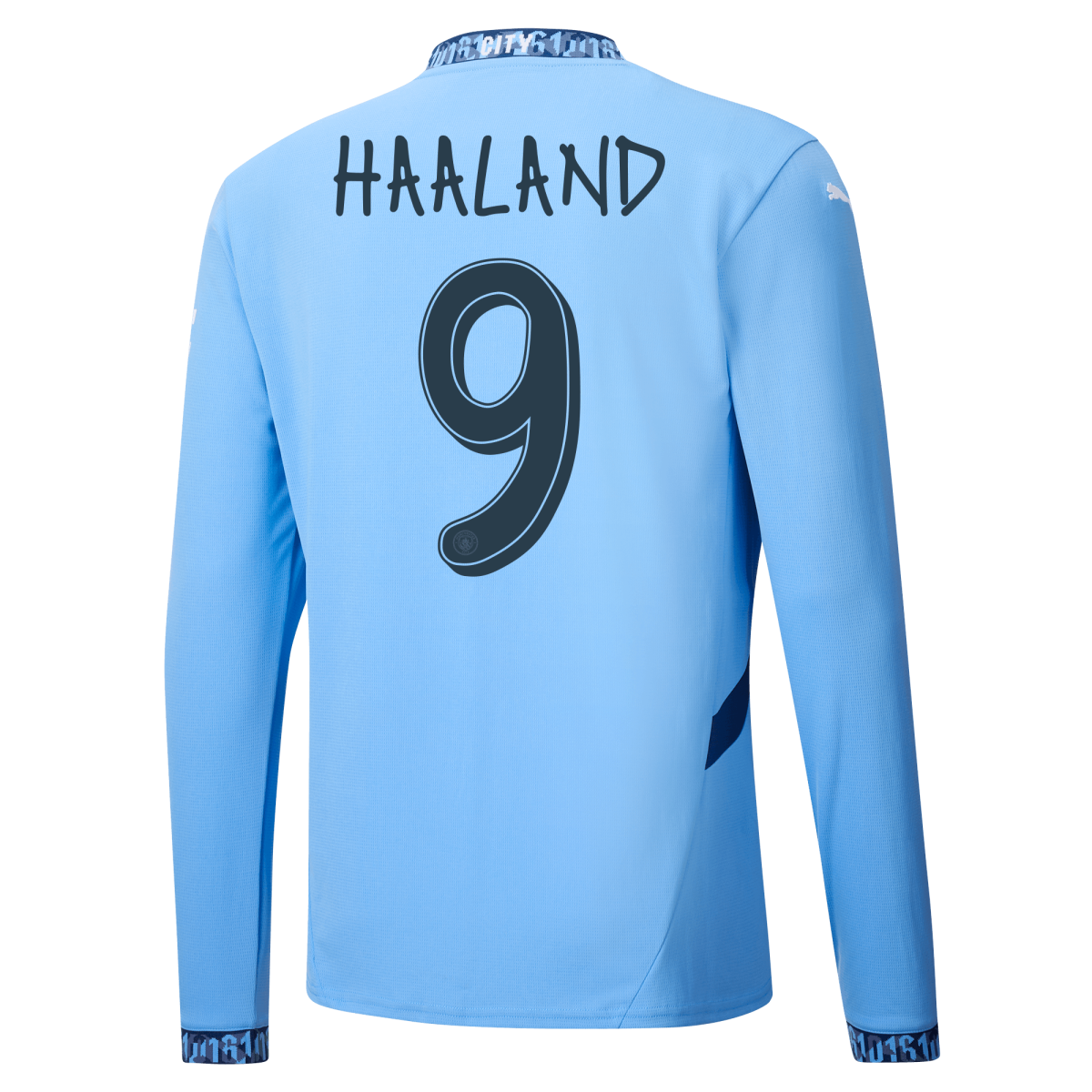 manchester city heimtrikot langarm 202425 mit haaland 9 aufdruck | Offizieller Manchester City Store