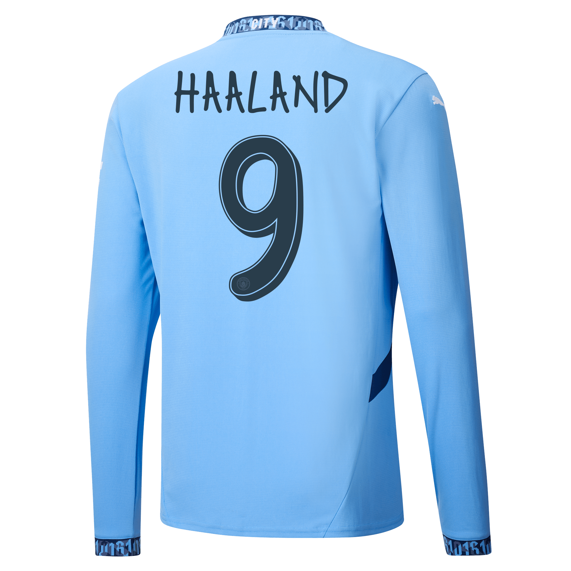 manchester city heimtrikot langarm 202425 mit haaland 9 aufdruck | Offizieller Manchester City Store