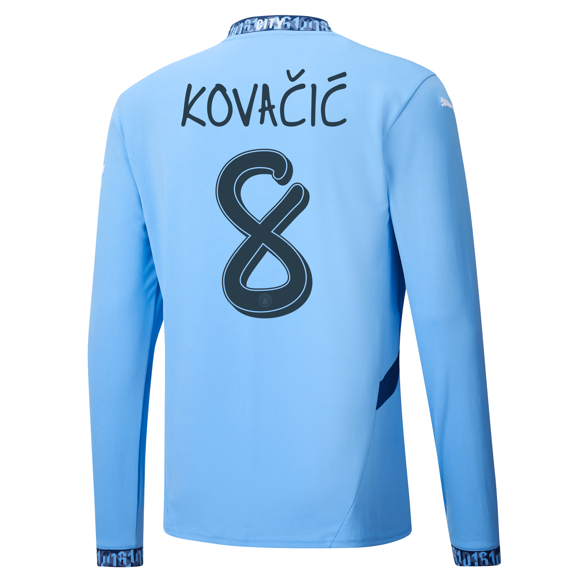 manchester city heimtrikot langarm 202425 mit kovaČiĆ 8 aufdruck | Offizieller Manchester City Store