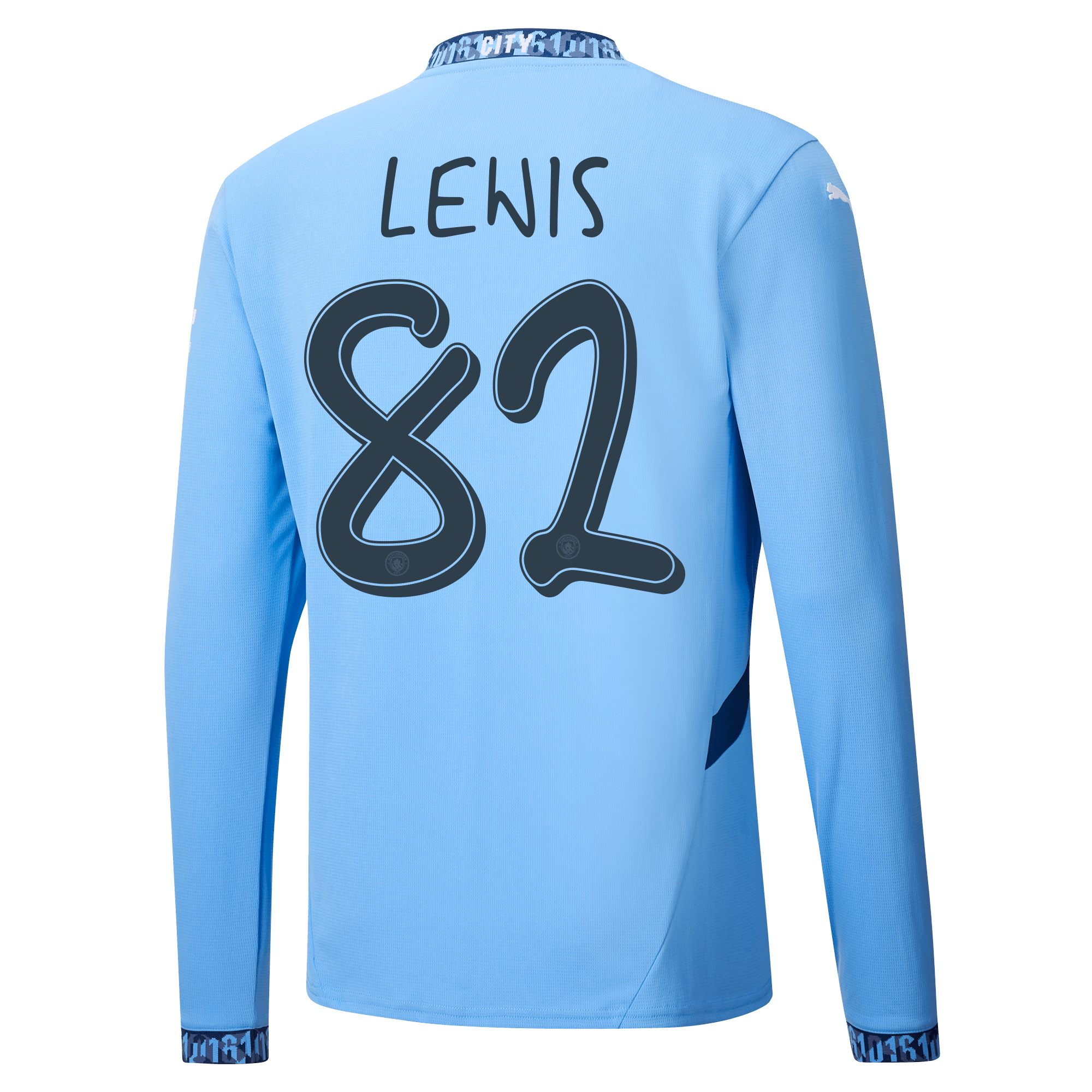 manchester city heimtrikot langarm 202425 mit lewis 82 aufdruck | Offizieller Manchester City Store