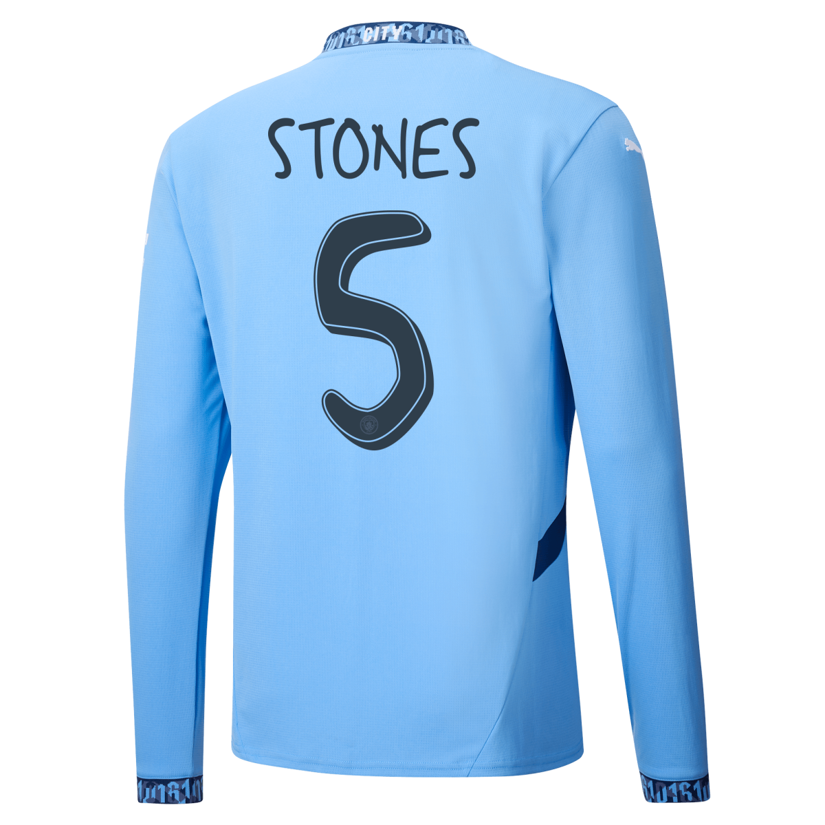manchester city heimtrikot langarm 202425 mit stones 5 aufdruck | Offizieller Manchester City Store