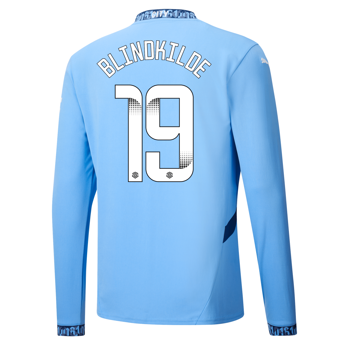 manchester city heimtrikot langarm teamlightblu 202425 mit blindkilde 19 aufdruck | Offizieller Manchester City Store