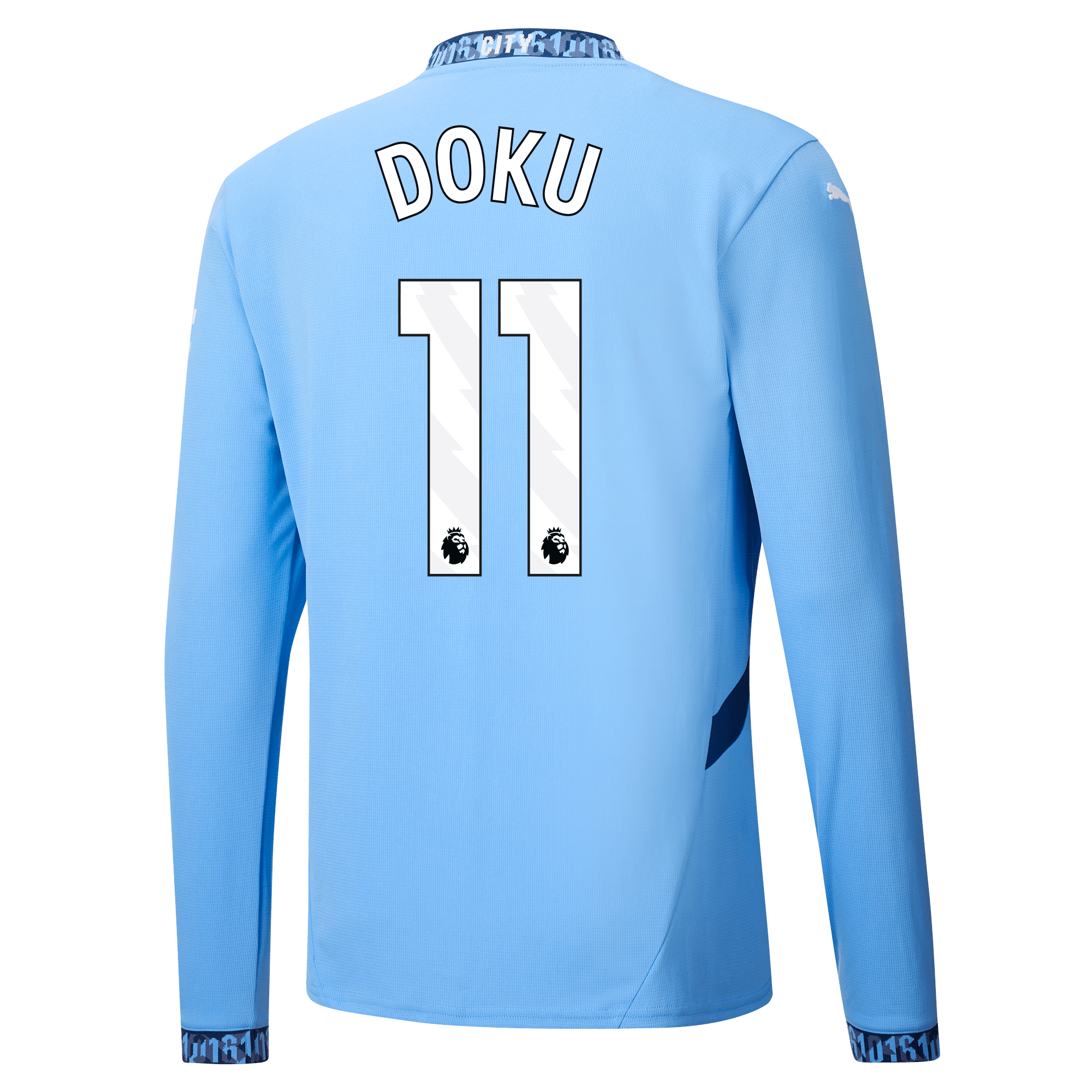 manchester city heimtrikot langarm teamlightblue 202425 mit doku 11 aufdruck | Offizieller Manchester City Store