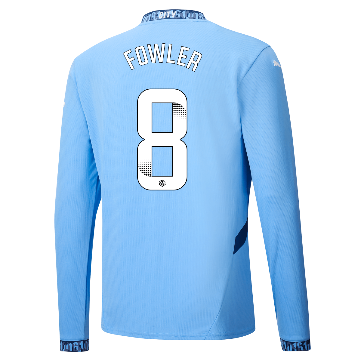 manchester city heimtrikot langarm teamlightblue 202425 mit fowler 8 aufdruck | Offizieller Manchester City Store