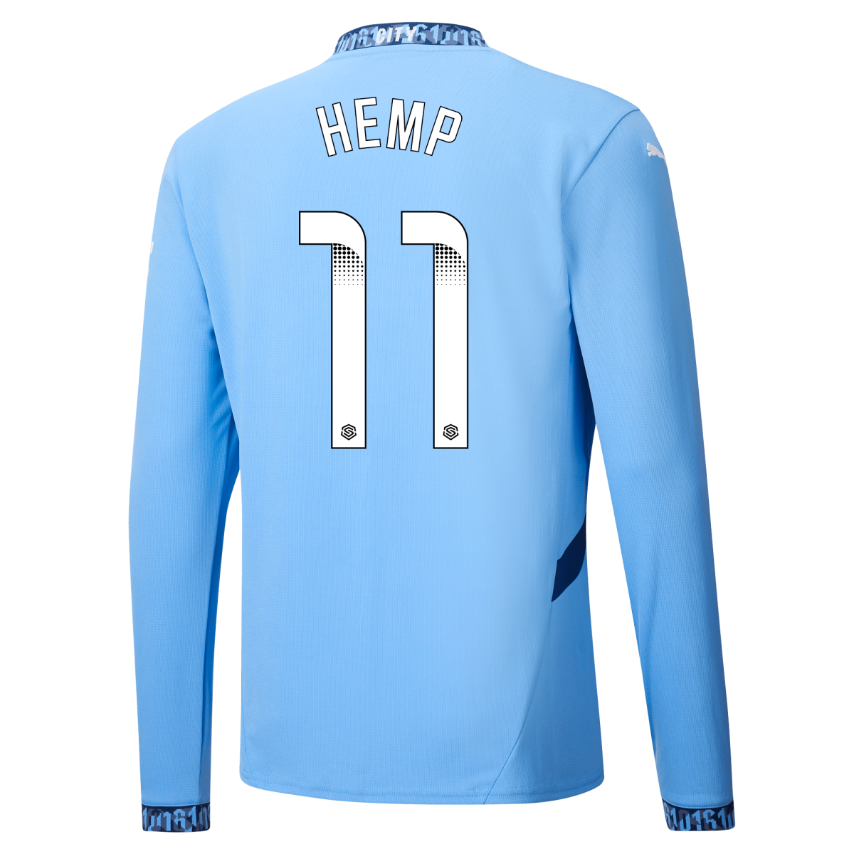 manchester city heimtrikot langarm teamlightblue 202425 mit hemp 11 aufdruck | Offizieller Manchester City Store