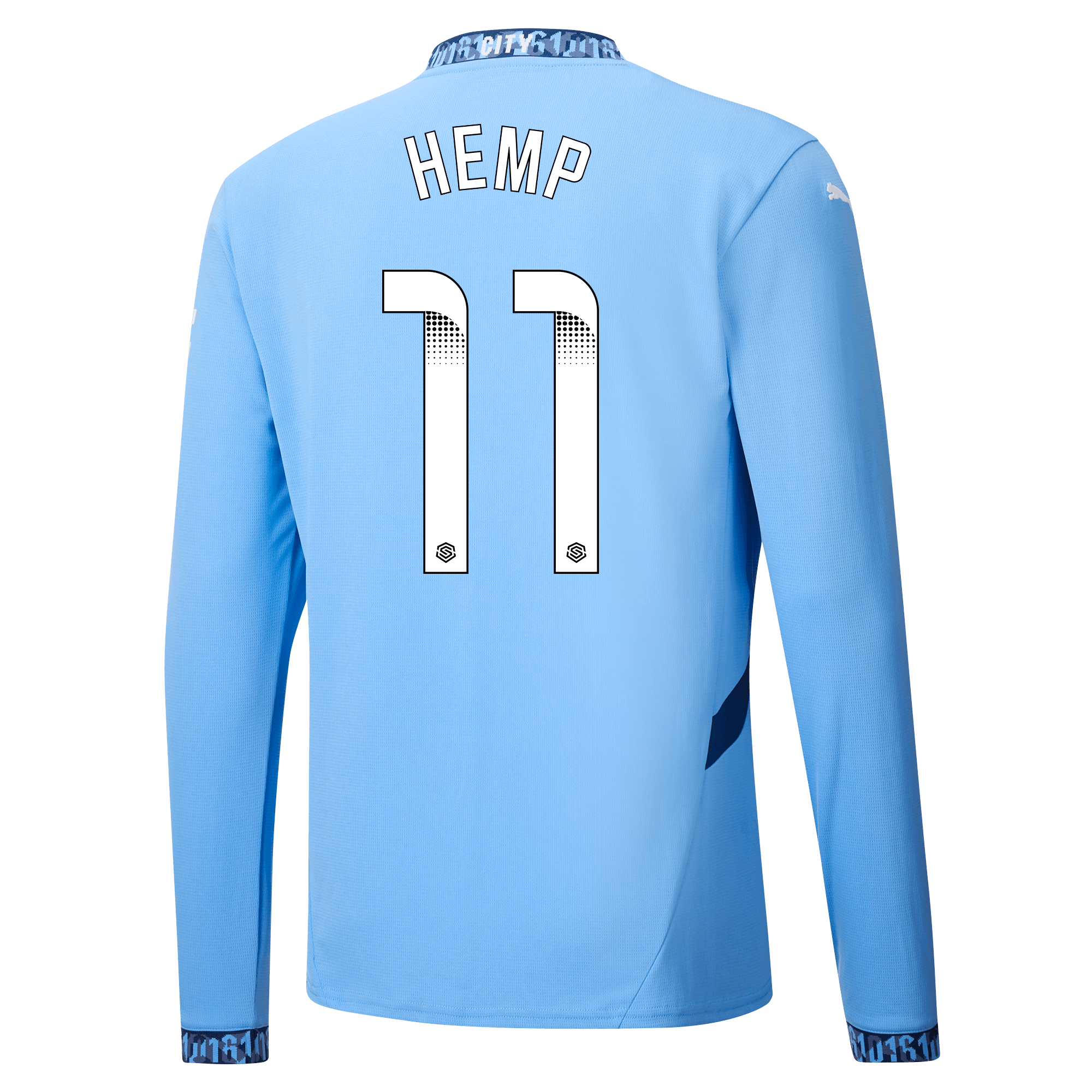 manchester city heimtrikot langarm teamlightblue 202425 mit hemp 11 aufdruck | Offizieller Manchester City Store