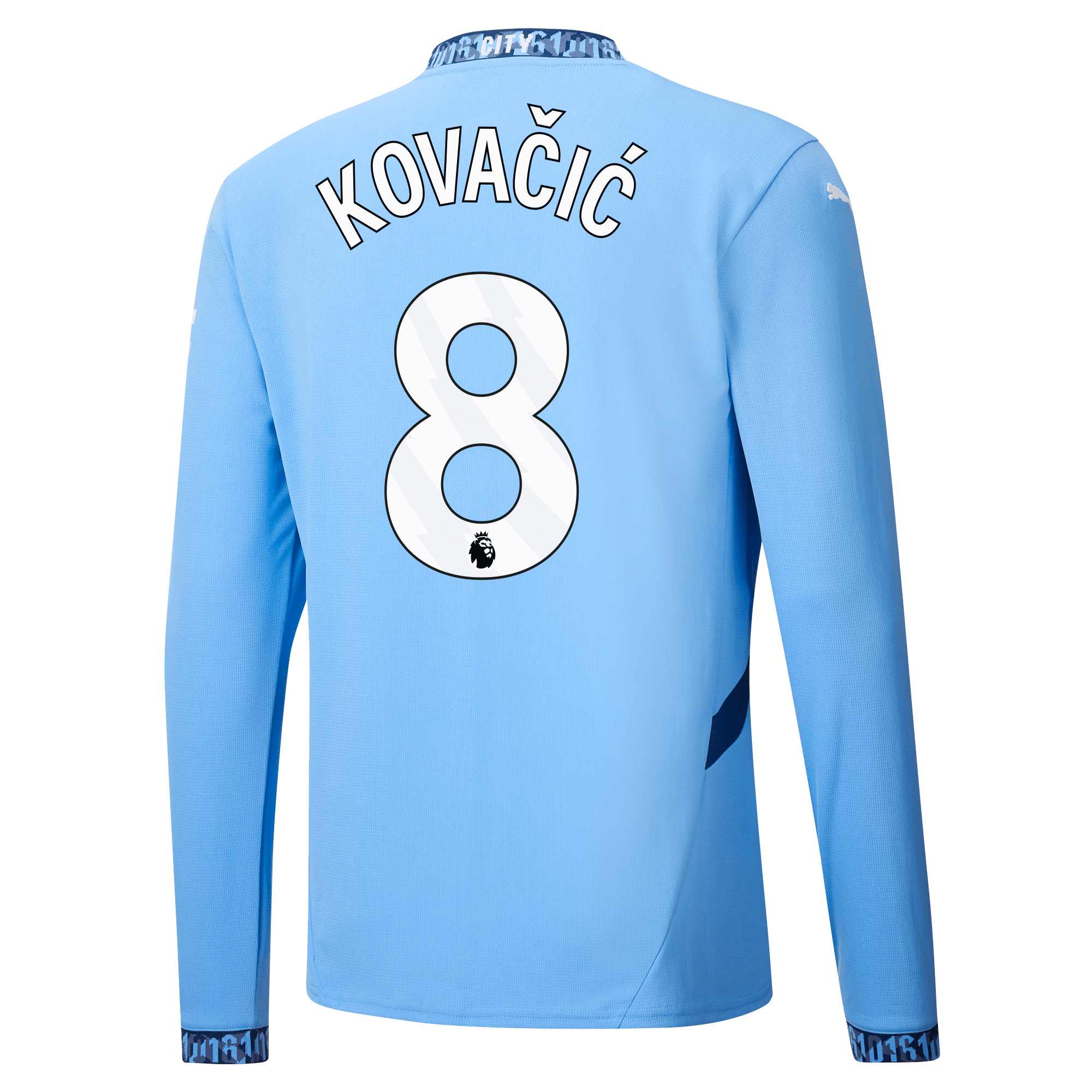 manchester city heimtrikot langarm teamlightblue 202425 mit kovaČiĆ 8 aufdruck | Offizieller Manchester City Store