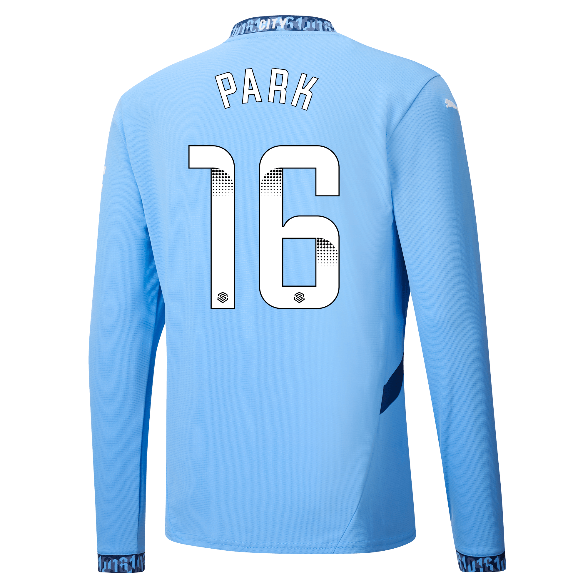 manchester city heimtrikot langarm teamlightblue 202425 mit park 16 aufdruck | Offizieller Manchester City Store