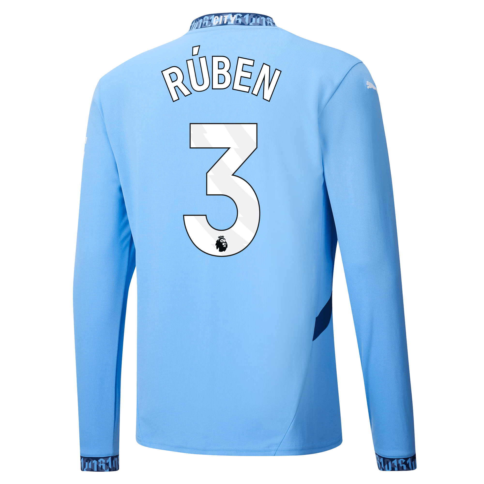manchester city heimtrikot langarm teamlightblue 202425 mit rÚben 3 aufdruck | Offizieller Manchester City Store