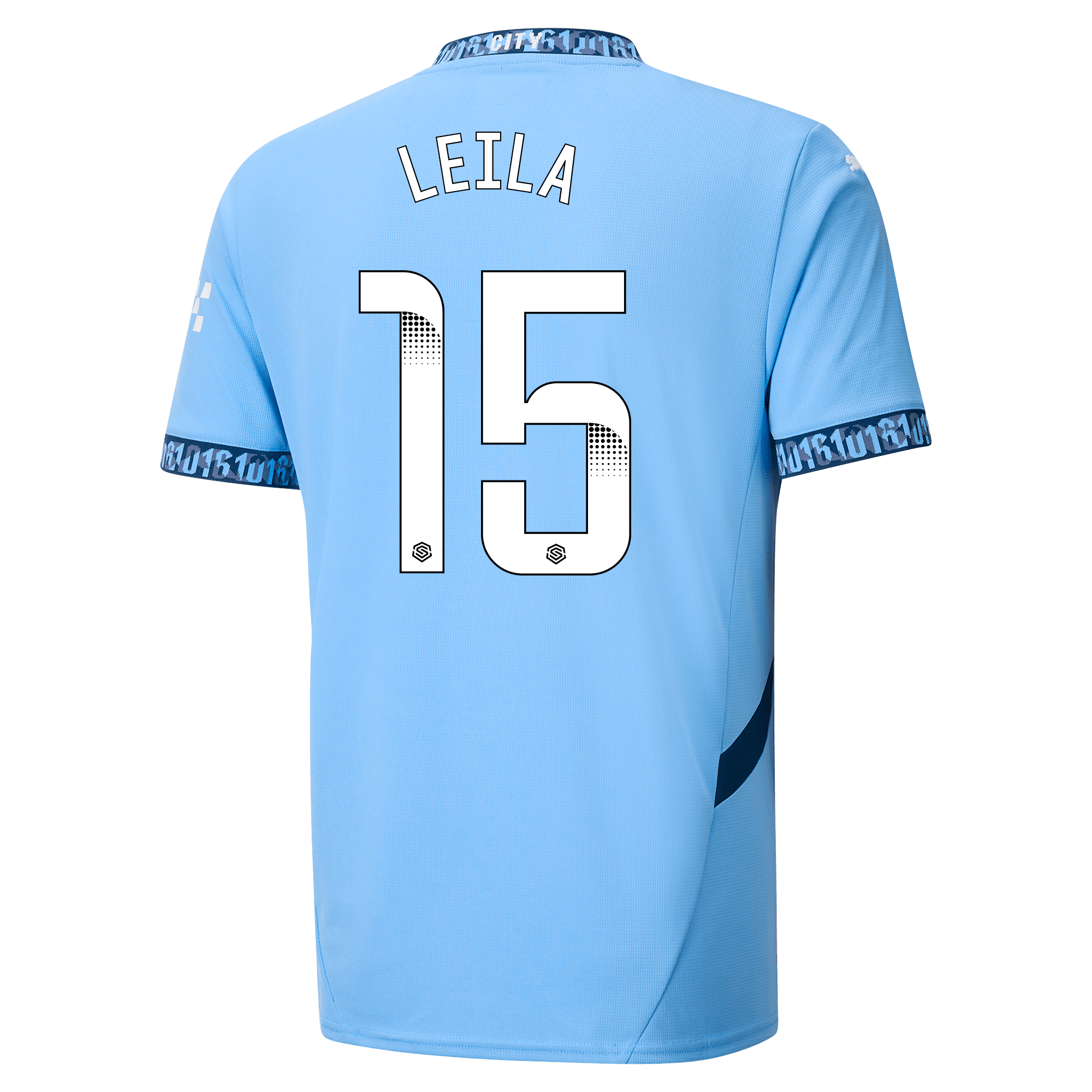 manchester city heimtrikot teamlightblue 202425 mit leila 15 aufdruck | Offizieller Manchester City Store