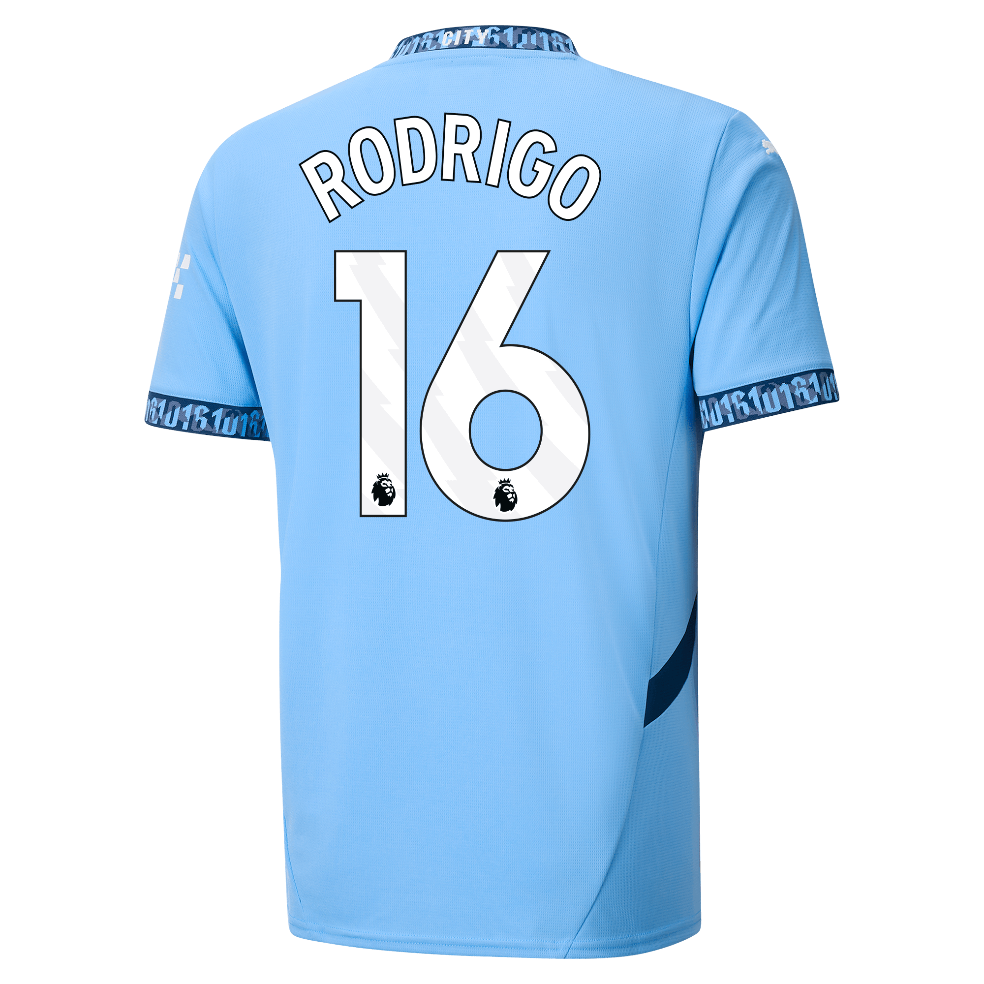 manchester city heimtrikot teamlightblue 202425 mit rodrigo 16 aufdruck | Offizieller Manchester City Store