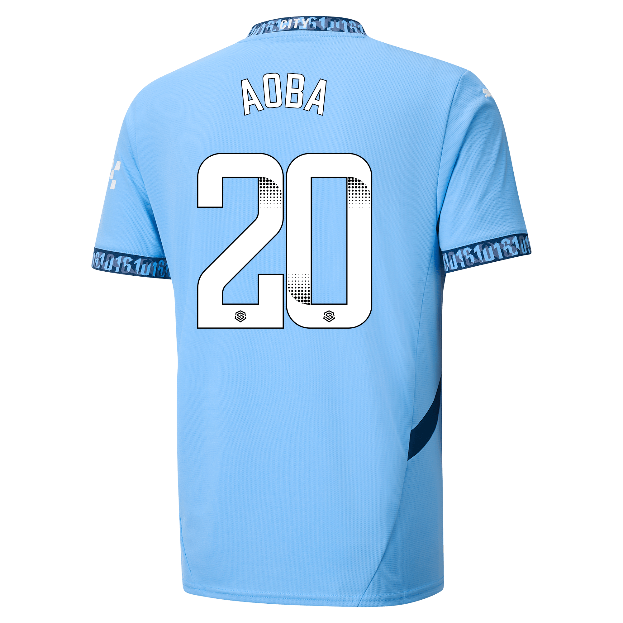 manchester city home jersey teamlightblue 202425 with aoba 20 printing | Offizieller Manchester City Store