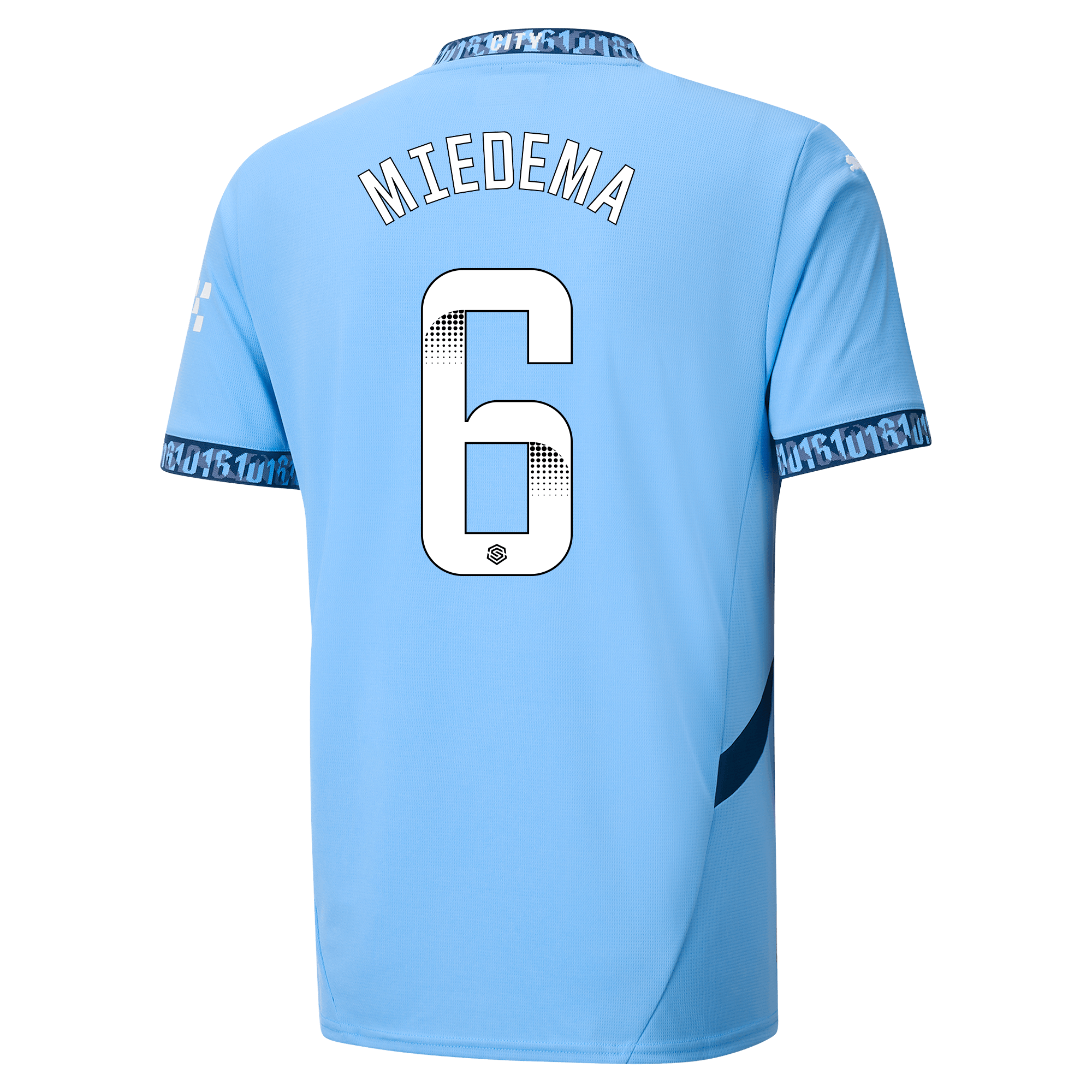 manchester city home jersey teamlightblue 202425 with miedema 6 printing | Offizieller Manchester City Store
