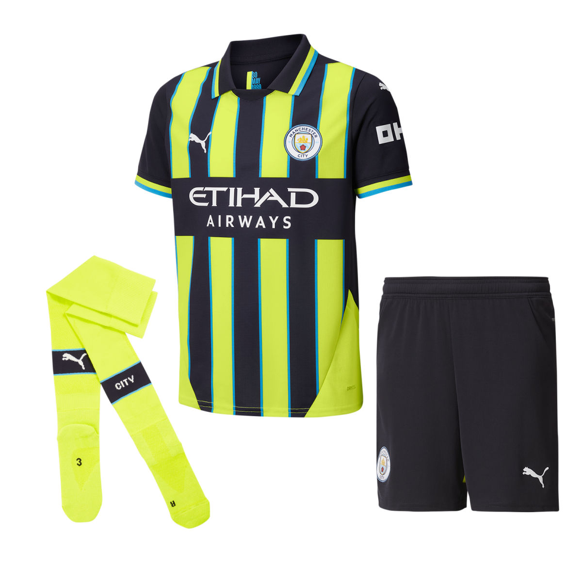 manchester city komplettes auswärtsset für kinder 2425 | Offizieller Manchester City Store