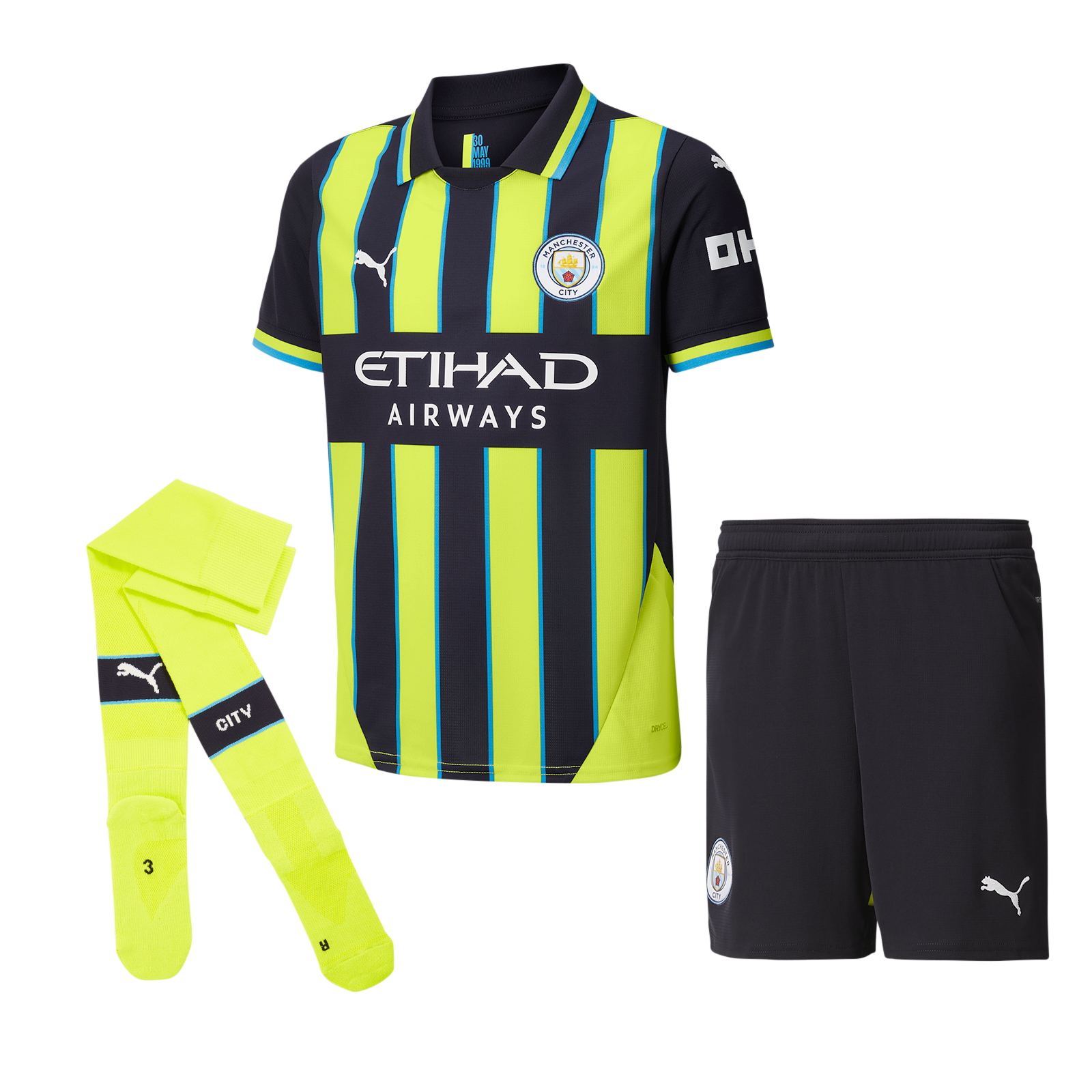 manchester city komplettes auswärtsset für kinder 2425 | Offizieller Manchester City Store
