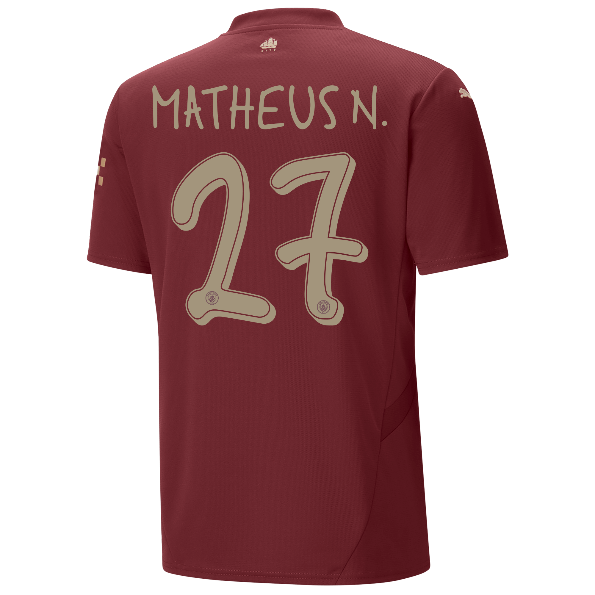 manchester city third jersey 202425 with matheus n. 27 printing | Offizieller Manchester City Store