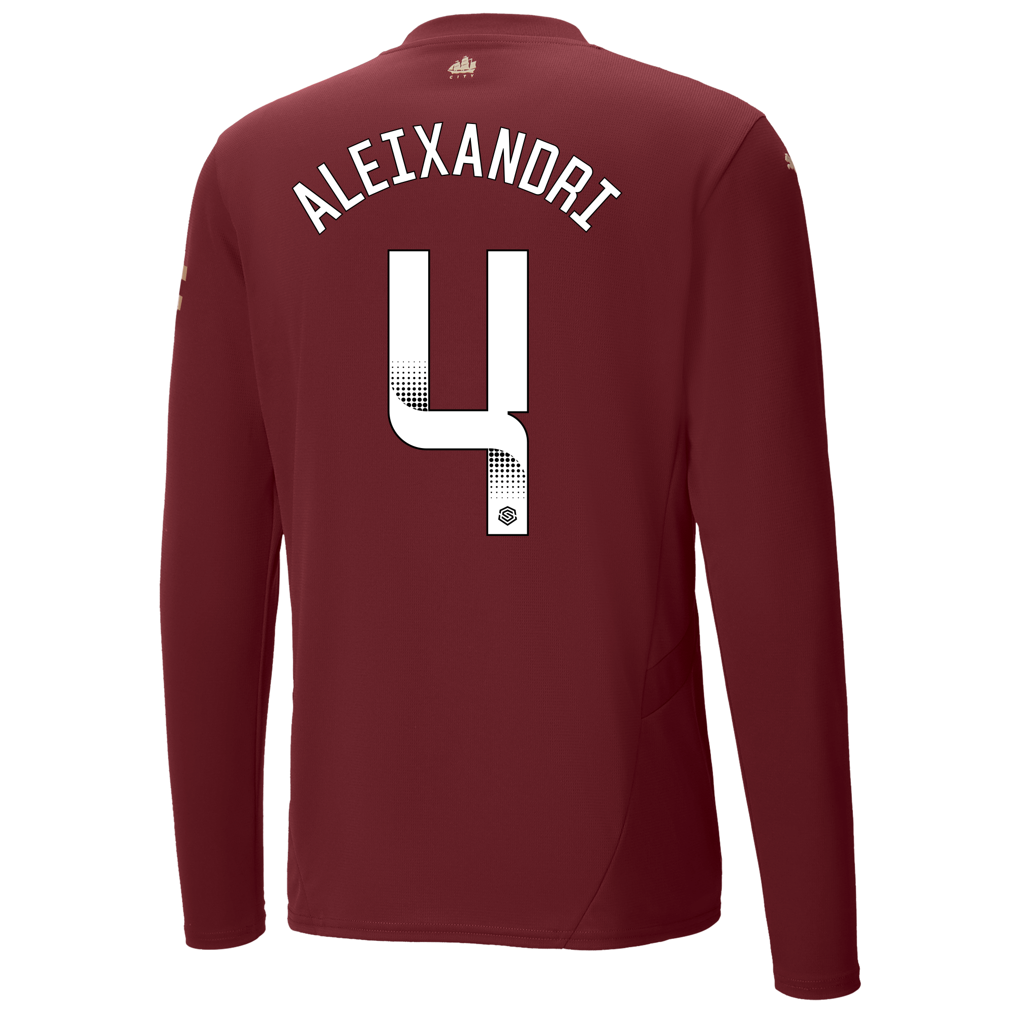 manchester city third jersey burgundy 202425 long sleeve with aleixandri 4 printing | Offizieller Manchester City Store