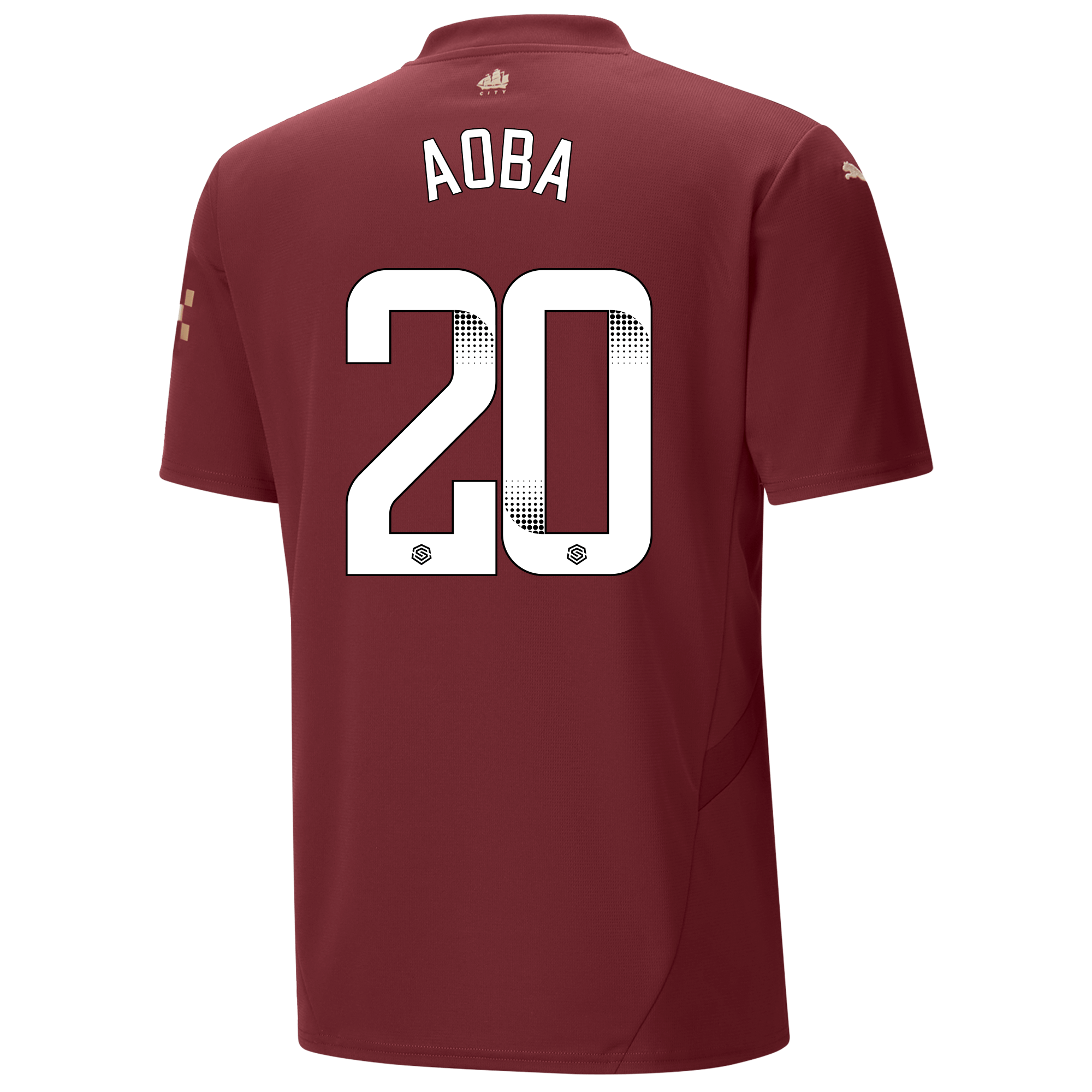 manchester city third jersey burgundy 202425 with aoba 20 printing | Offizieller Manchester City Store