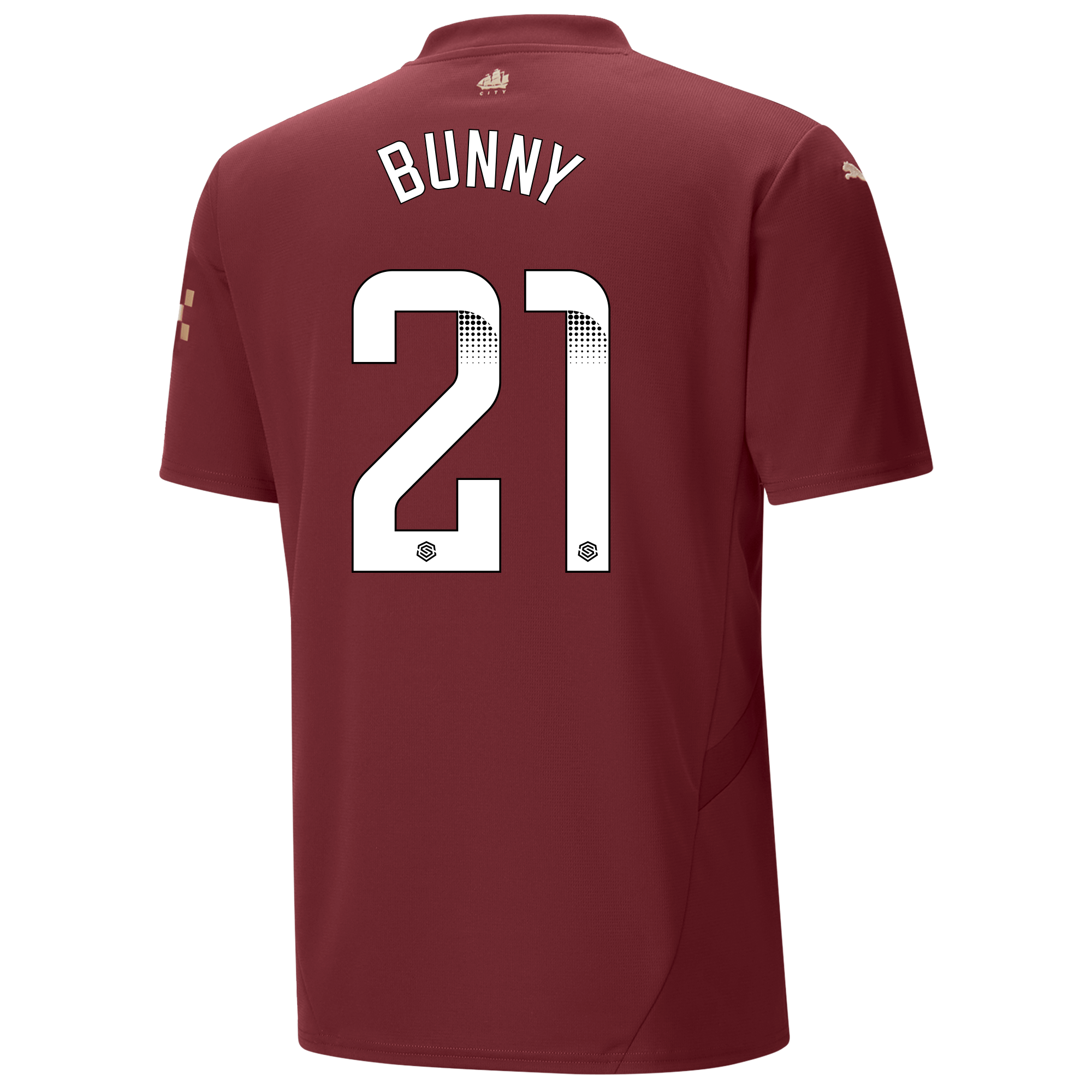 manchester city third jersey burgundy 202425 with bunny 21 printing | Offizieller Manchester City Store