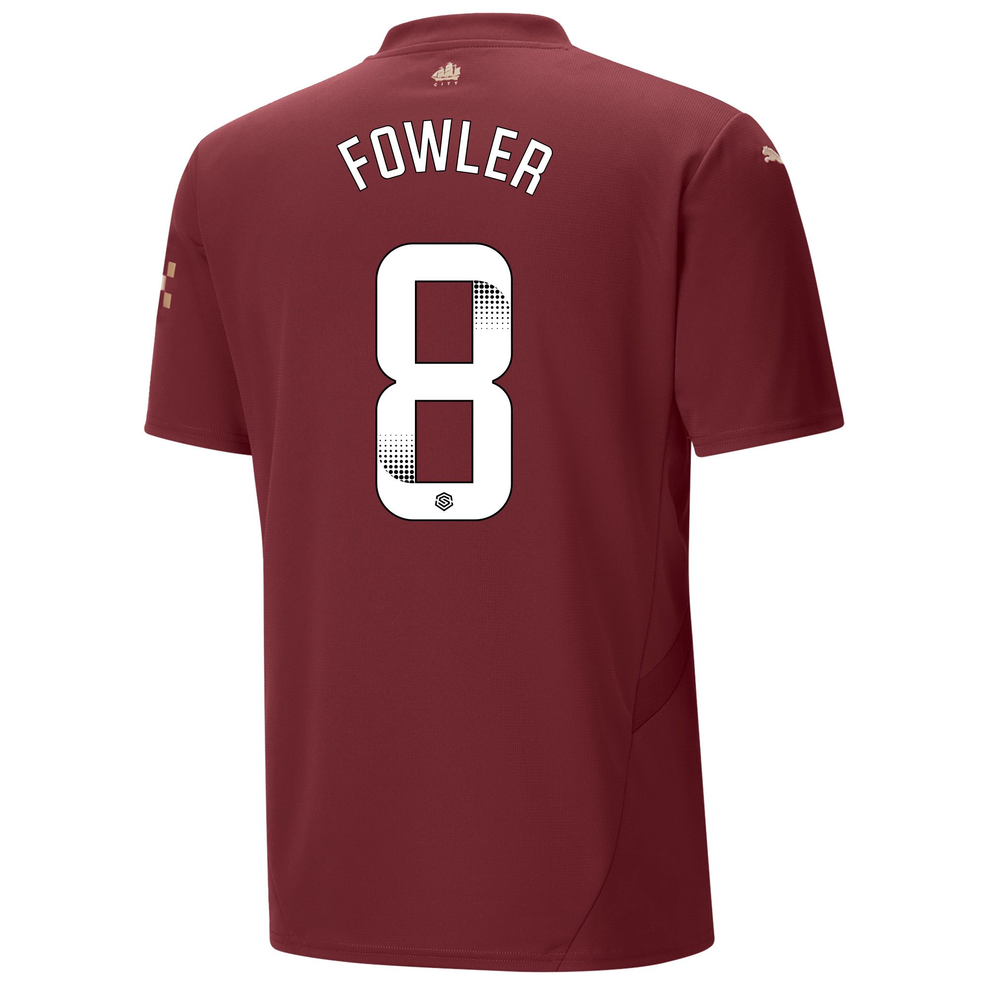 manchester city third jersey burgundy 202425 with fowler 8 printing | Offizieller Manchester City Store