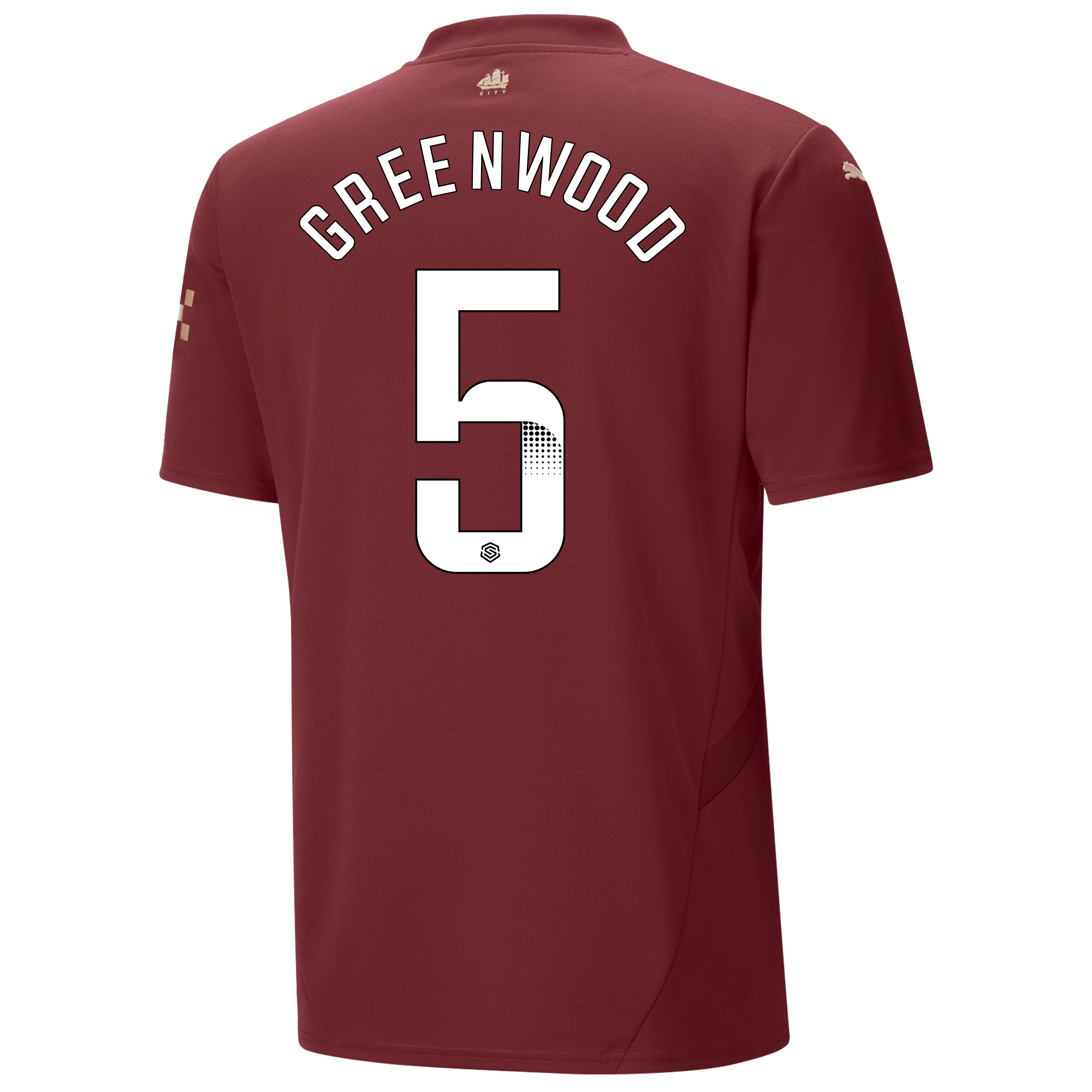 manchester city third jersey burgundy 202425 with greenwood 5 printing | Offizieller Manchester City Store