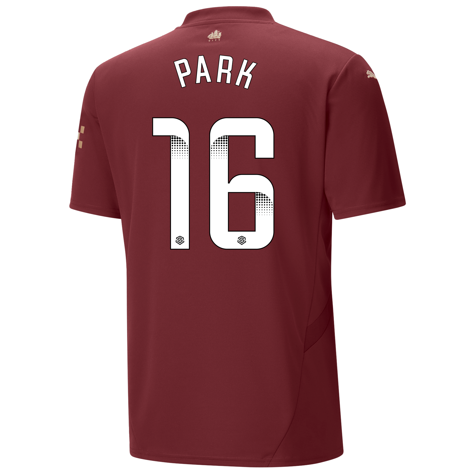 manchester city third jersey burgundy 202425 with park 16 printing | Offizieller Manchester City Store