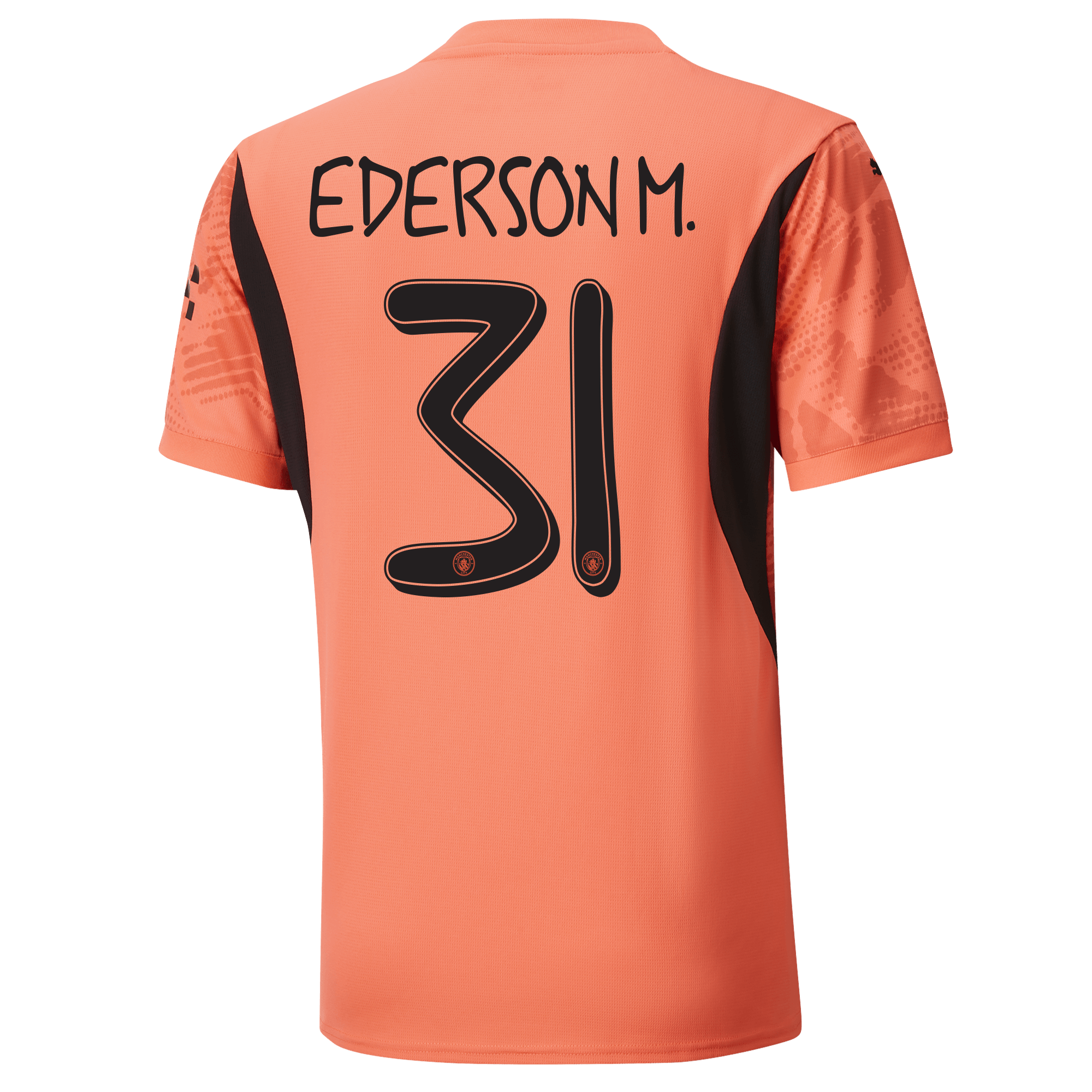 manchester city torwarttrikot orange-mancity 202425 mit ederson m. 31 aufdruck | Offizieller Manchester City Store