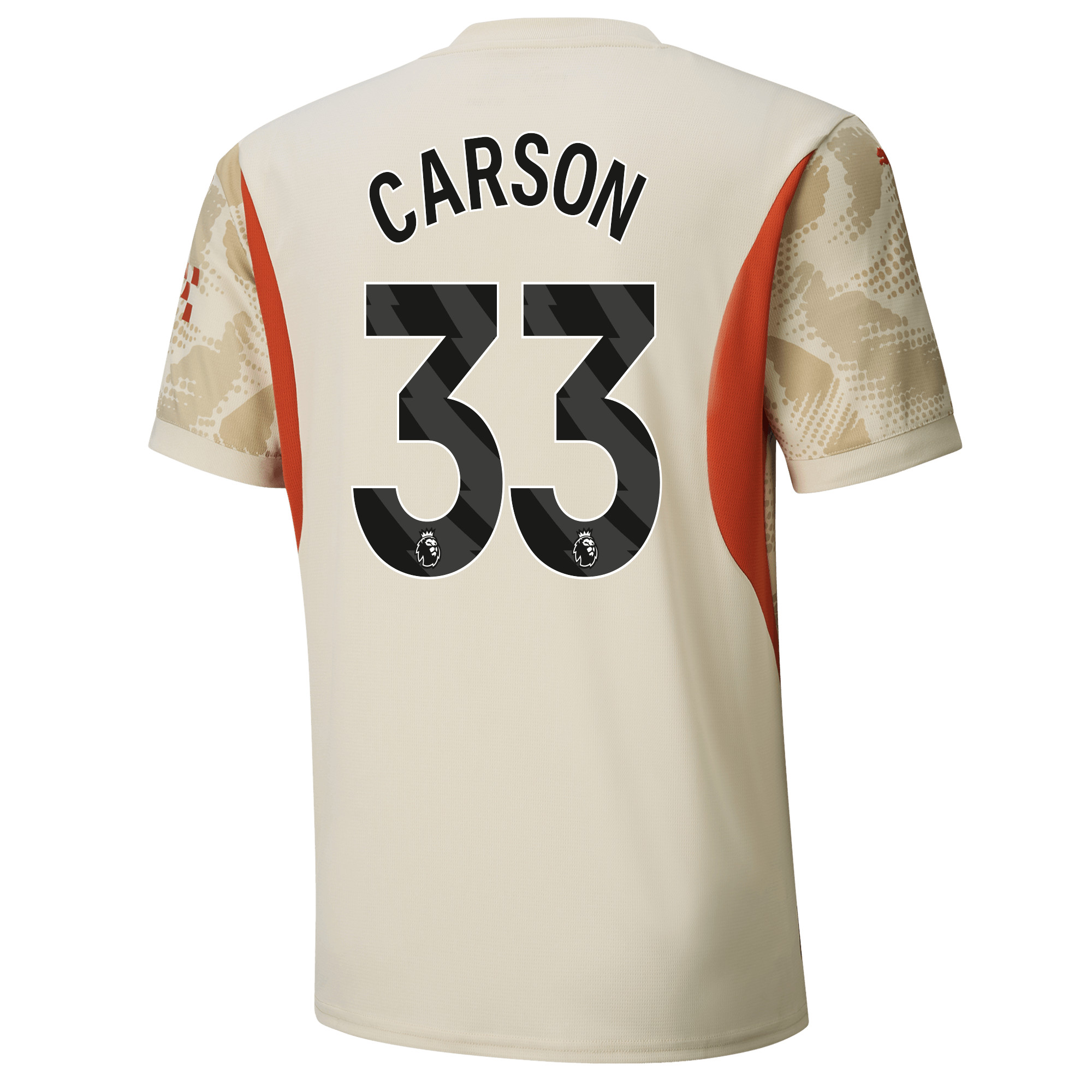 manchester city torwarttrikot white-premierleague 202425 mit carson 33 aufdruck | Offizieller Manchester City Store