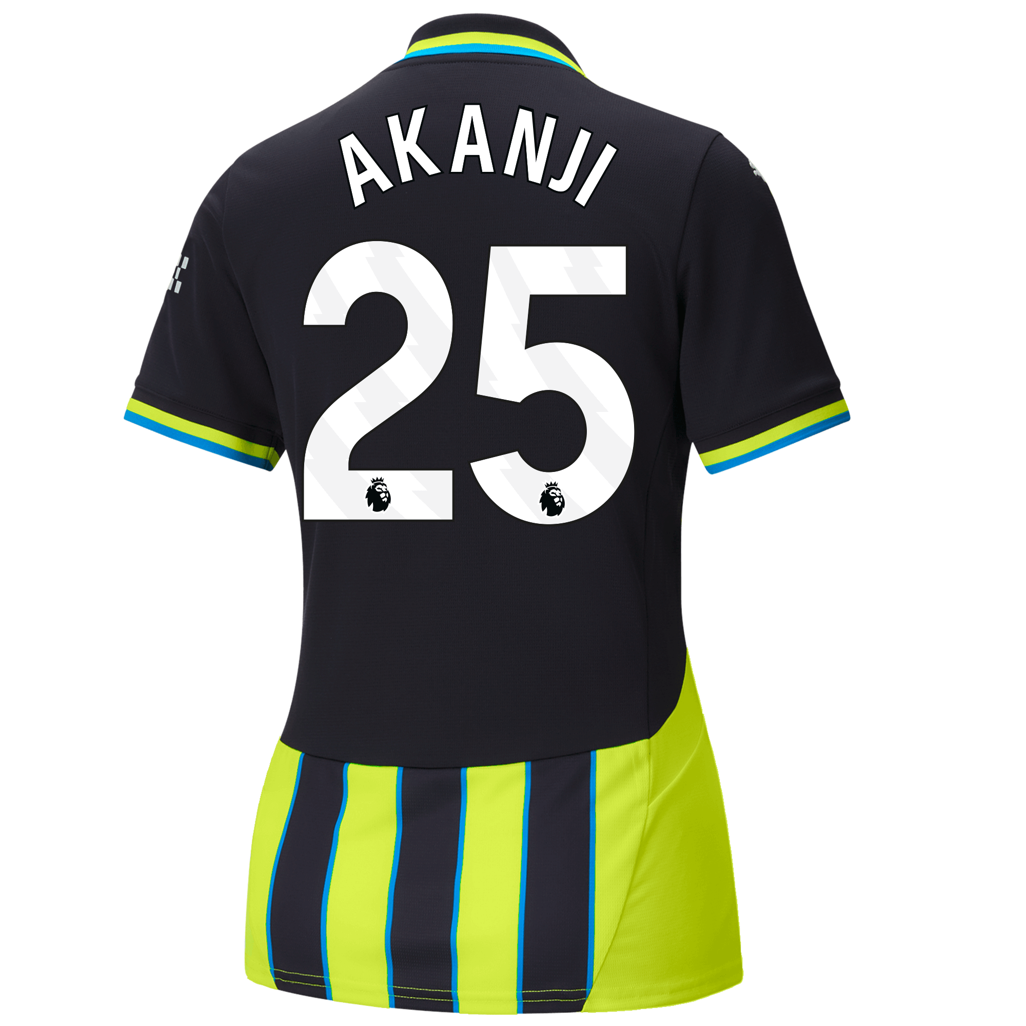 womens manchester city away jersey 202425 with akanji 25 printing | Offizieller Manchester City Store