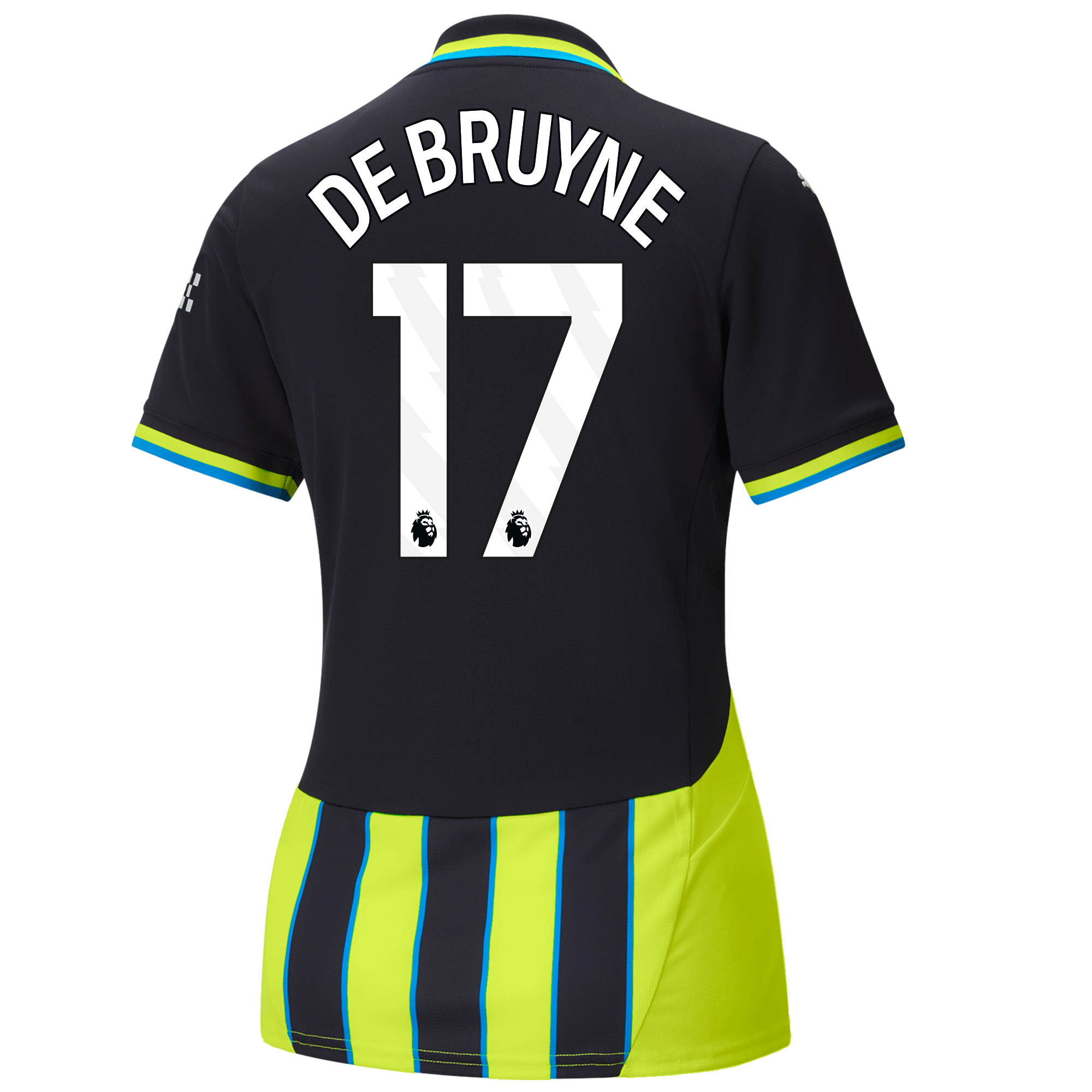 womens manchester city away jersey 202425 with de bruyne 17 printing | Offizieller Manchester City Store