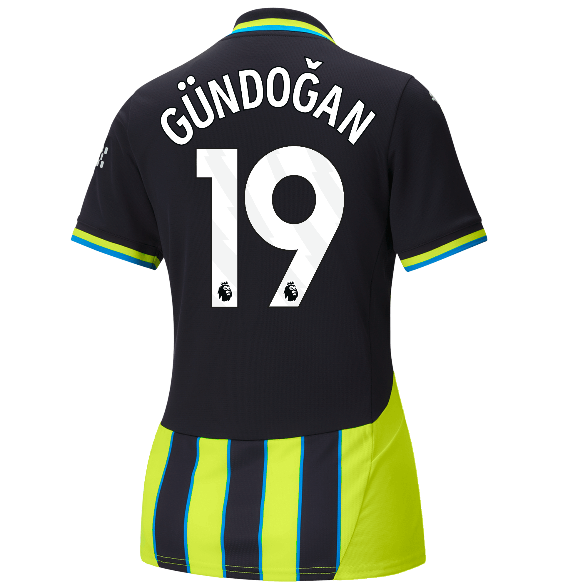 womens manchester city away jersey 202425 with gÜndoĞan 19 printing | Offizieller Manchester City Store