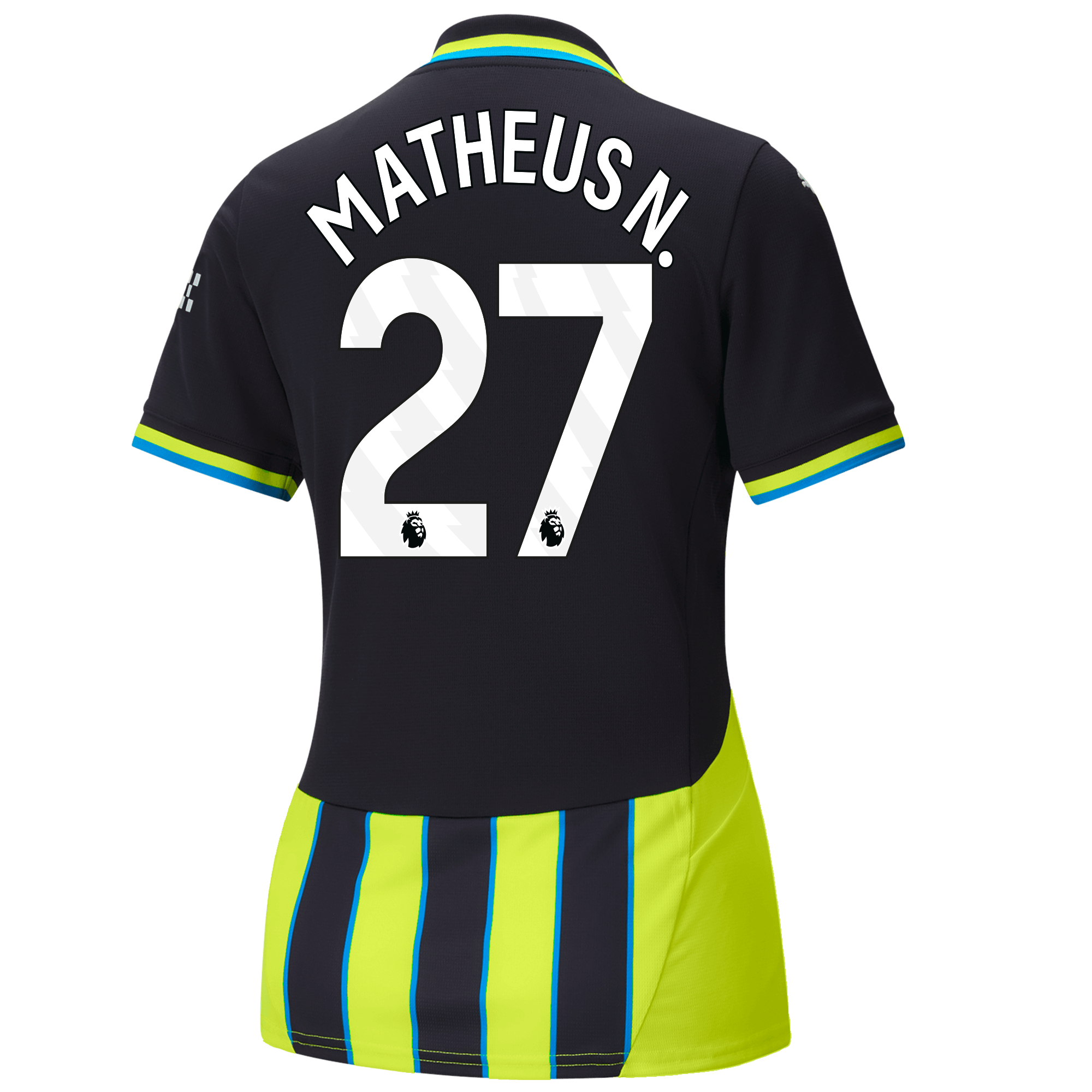 womens manchester city away jersey 202425 with matheus n. 27 printing | Offizieller Manchester City Store
