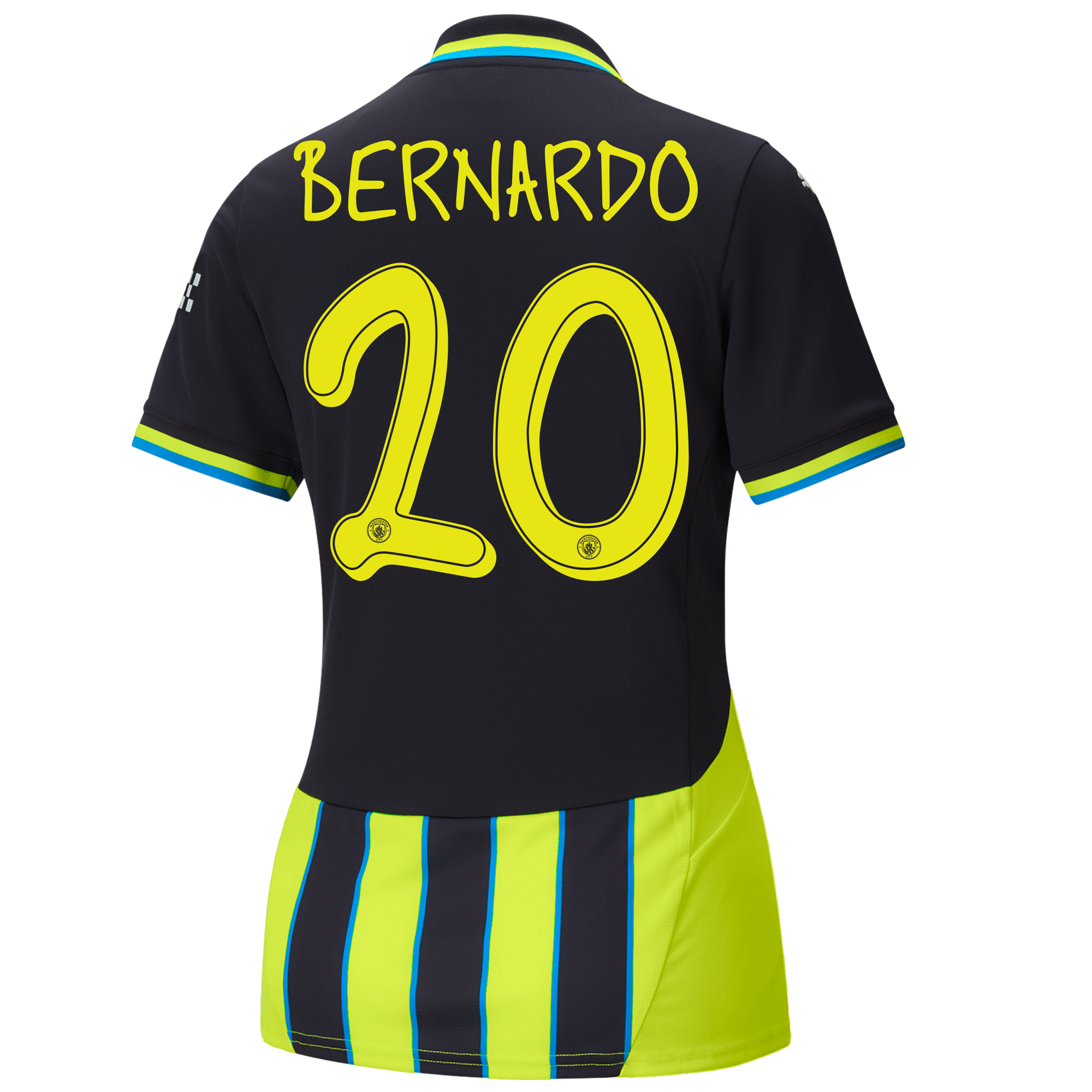 womens manchester city away jersey newnavy 202425 with bernardo 20 printing | Offizieller Manchester City Store