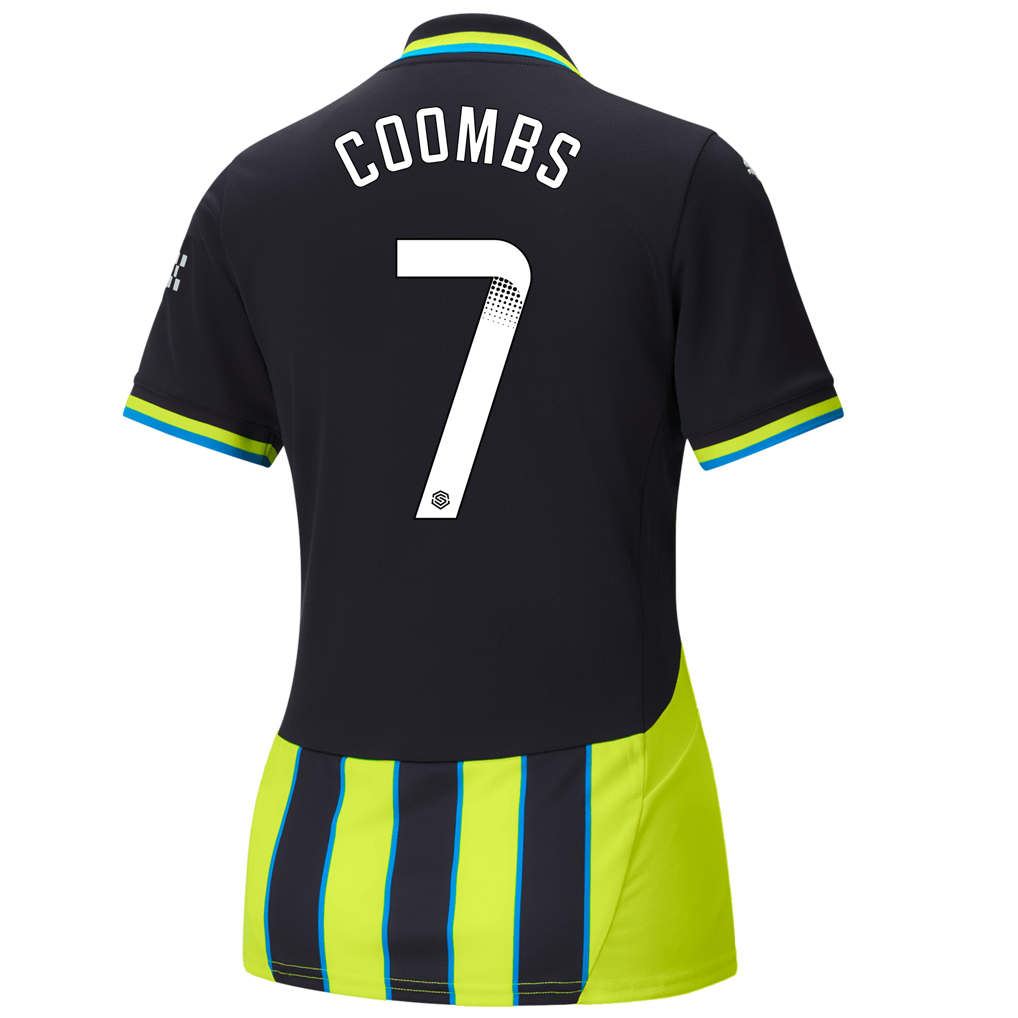 womens manchester city away jersey newnavy 202425 with coombs 7 printing | Offizieller Manchester City Store