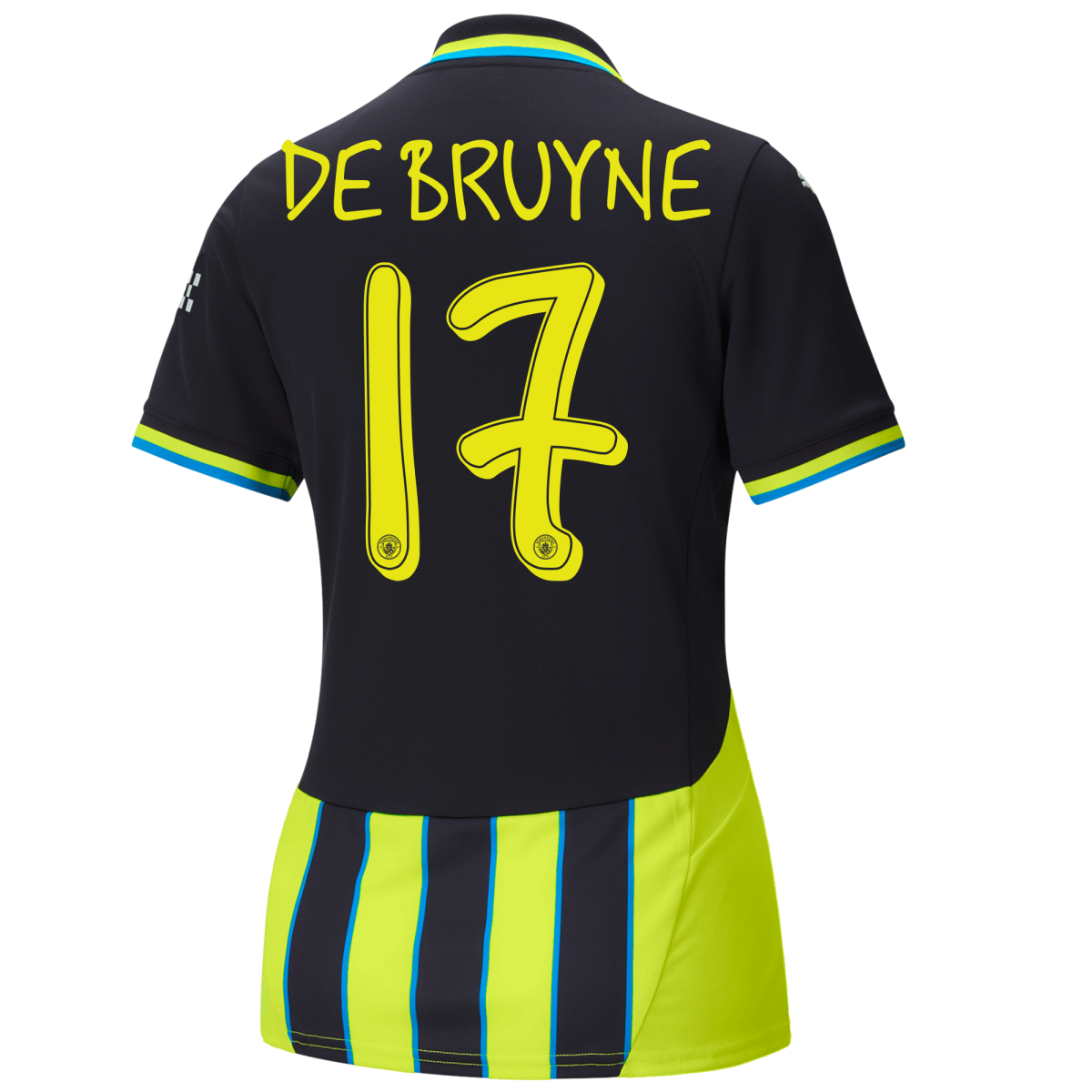 womens manchester city away jersey newnavy 202425 with de bruyne 17 printing | Offizieller Manchester City Store