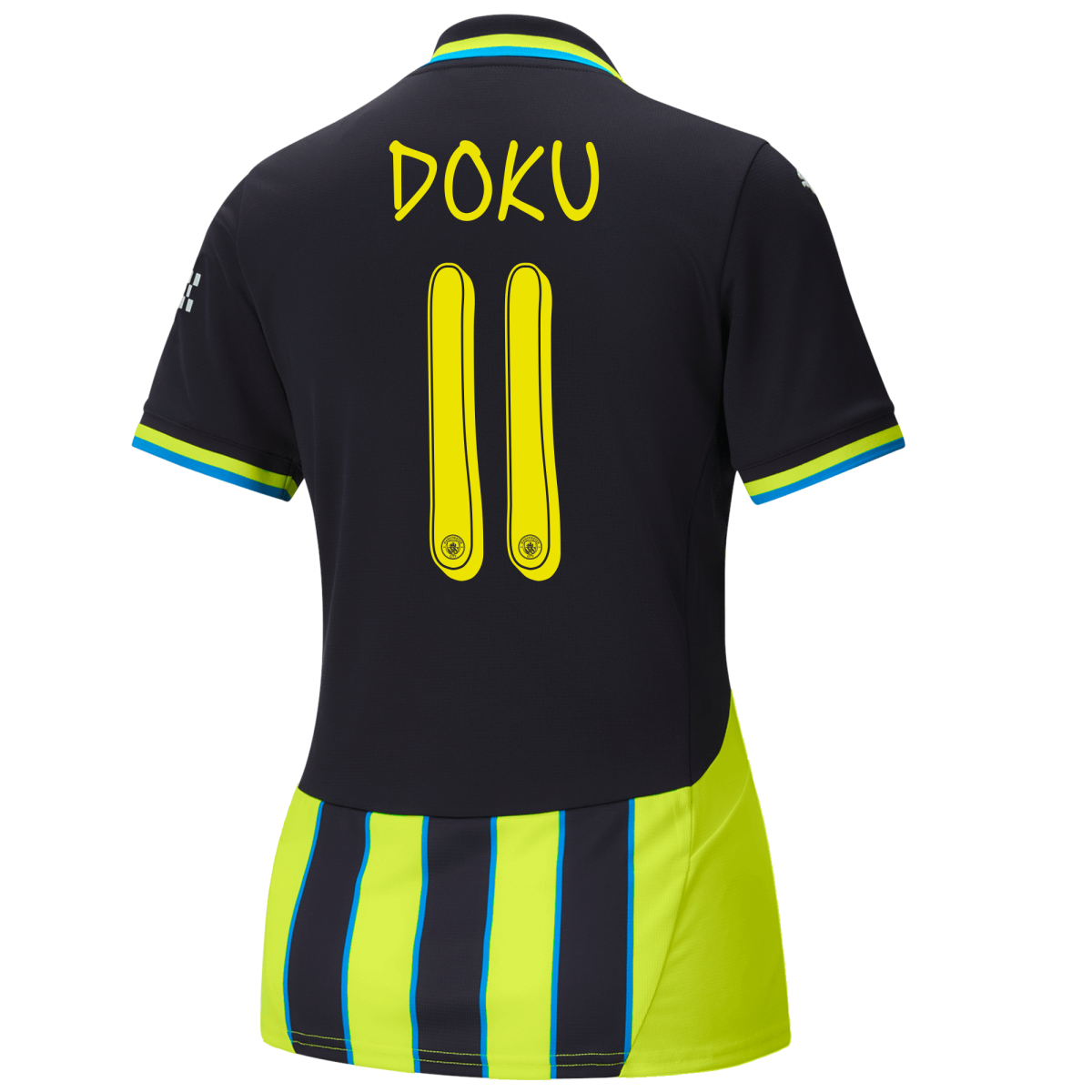 womens manchester city away jersey newnavy 202425 with doku 11 printing | Offizieller Manchester City Store