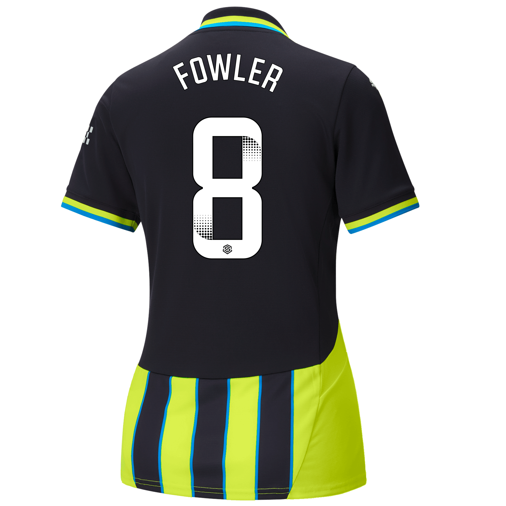womens manchester city away jersey newnavy 202425 with fowler 8 printing | Offizieller Manchester City Store