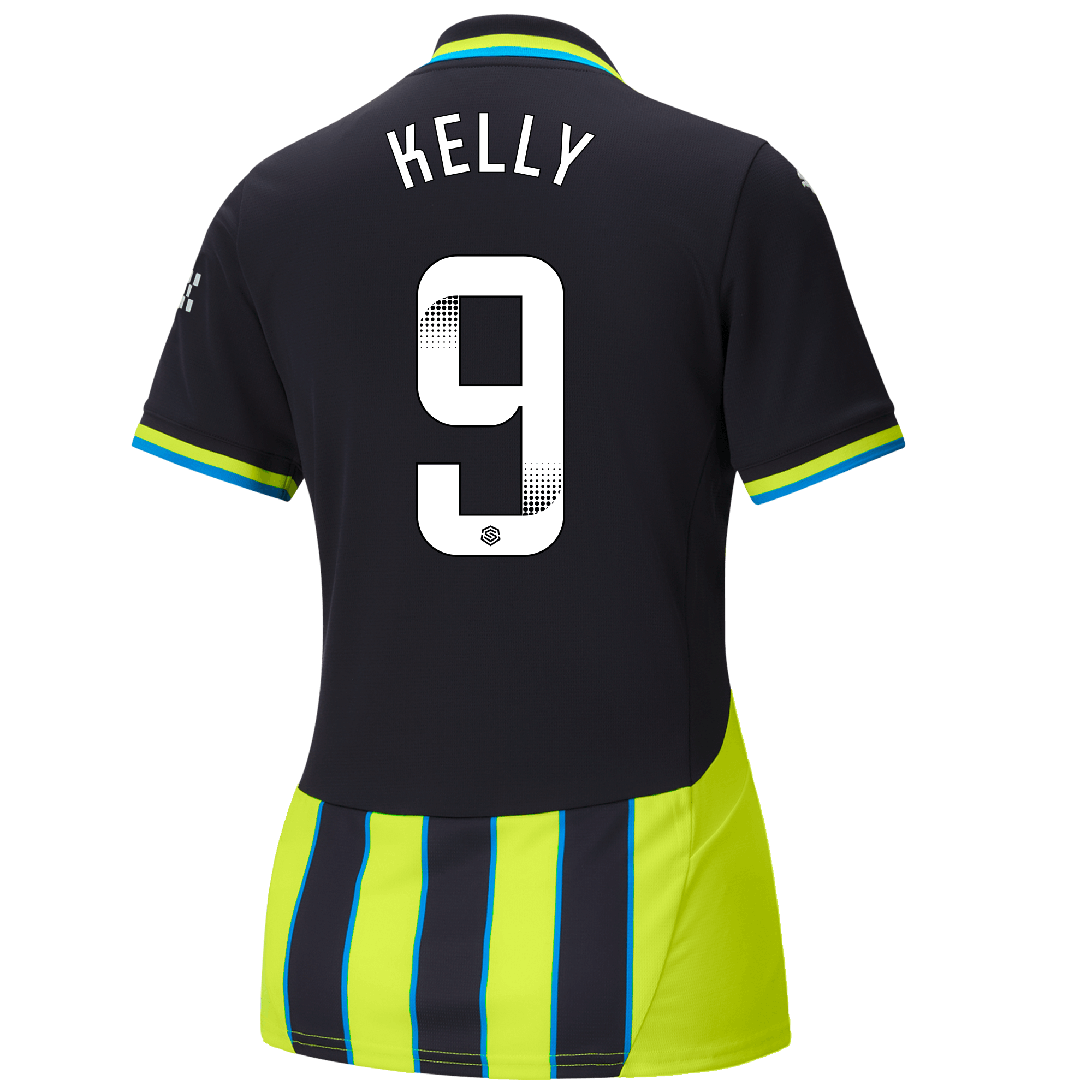 womens manchester city away jersey newnavy 202425 with kelly 9 printing | Offizieller Manchester City Store