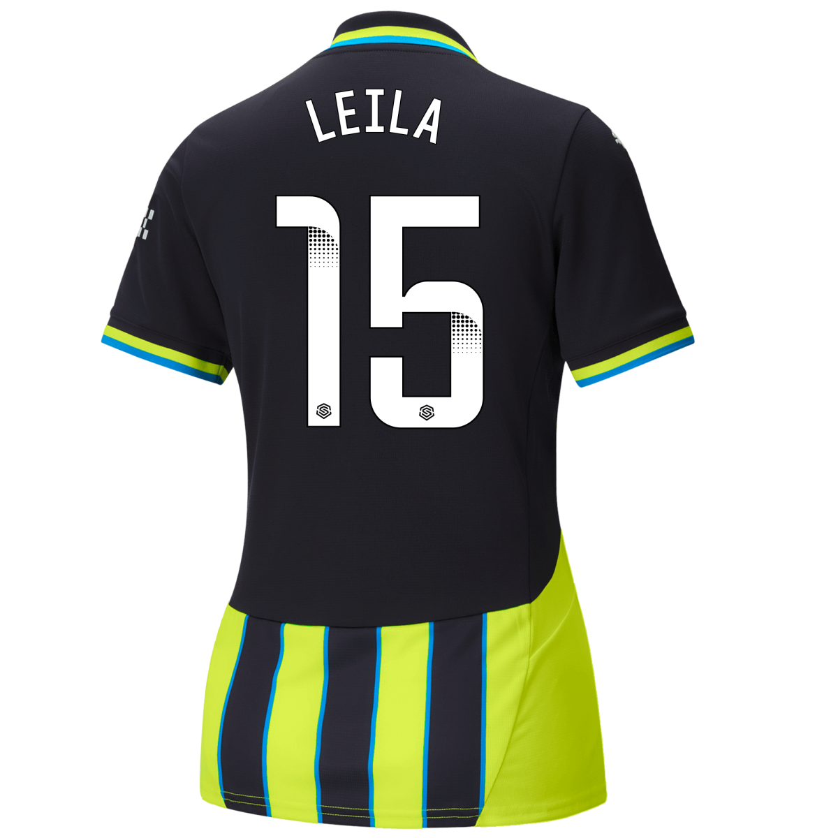 womens manchester city away jersey newnavy 202425 with leila 15 printing | Offizieller Manchester City Store