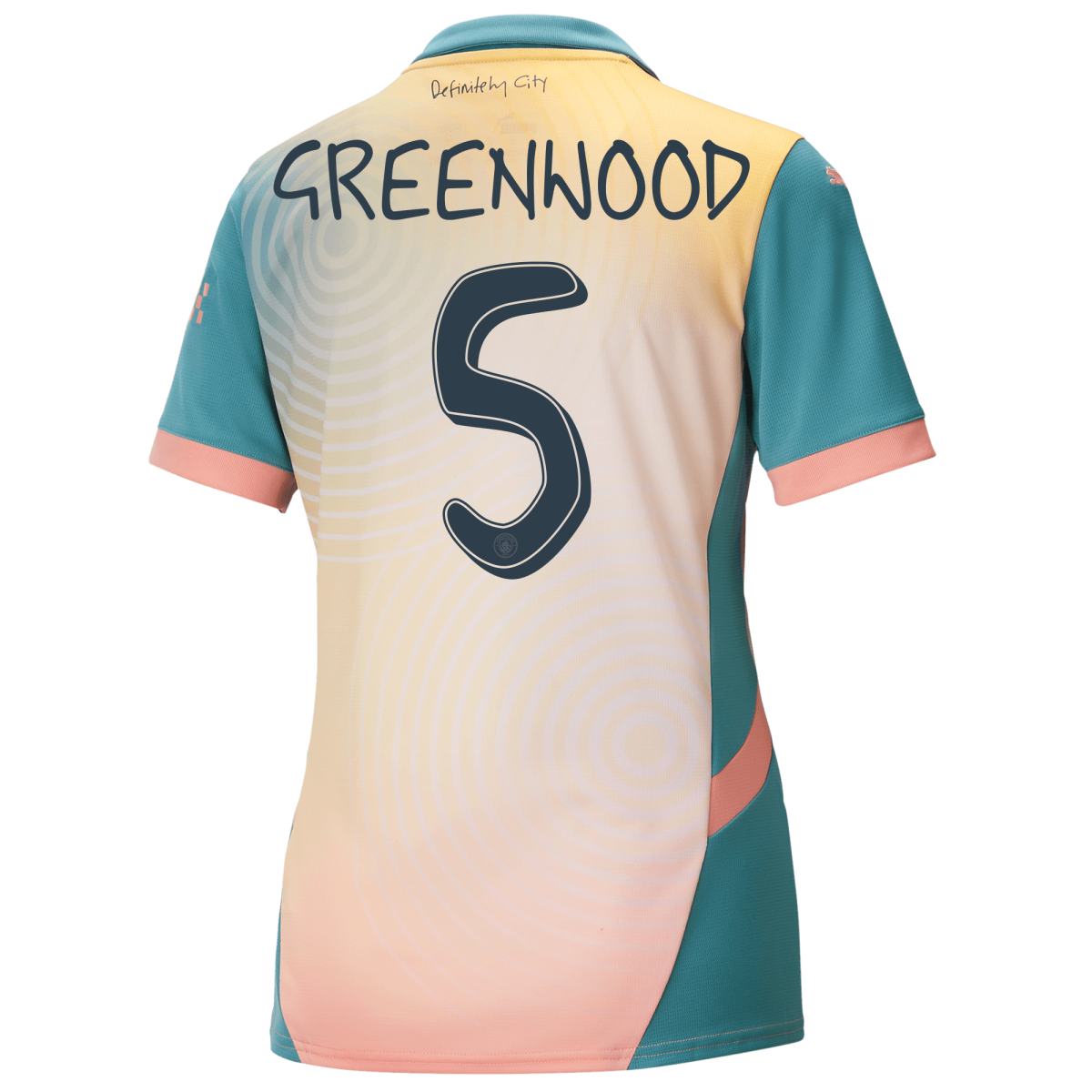 womens manchester city definitely city jersey pink 202425 with greenwood 5 printing | Offizieller Manchester City Store