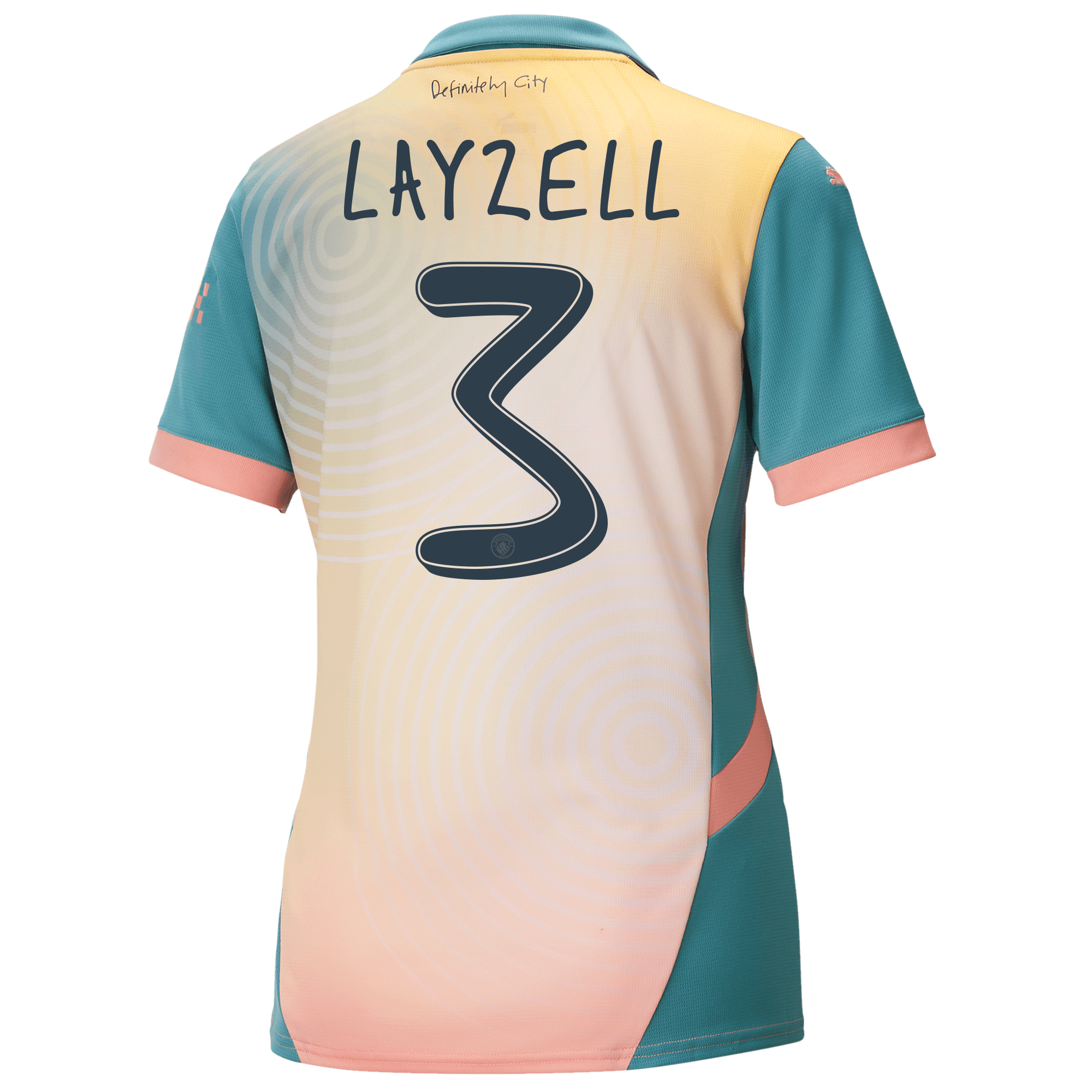 womens manchester city definitely city jersey pink 202425 with layzell 3 printing | Offizieller Manchester City Store