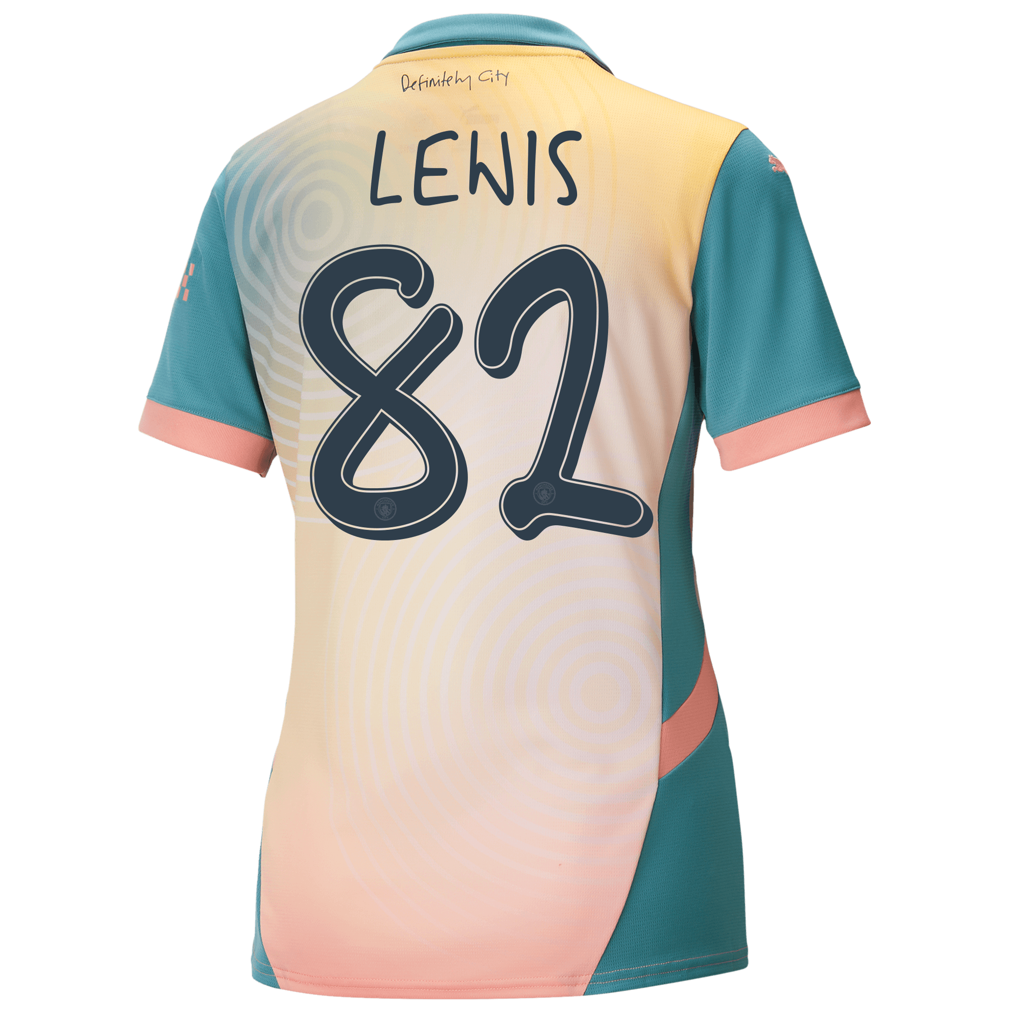 womens manchester city definitely city jersey pink 202425 with lewis 82 printing | Offizieller Manchester City Store