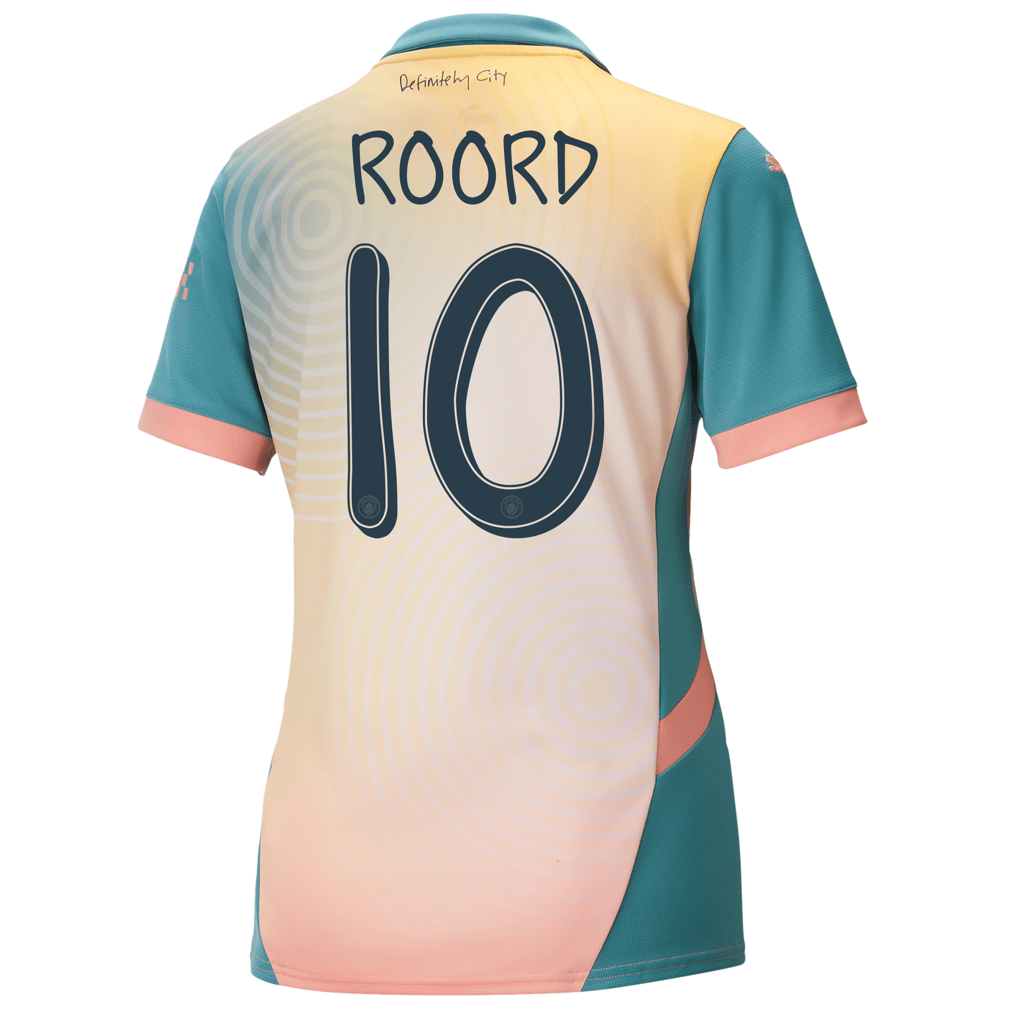 womens manchester city definitely city jersey pink 202425 with roord 10 printing | Offizieller Manchester City Store