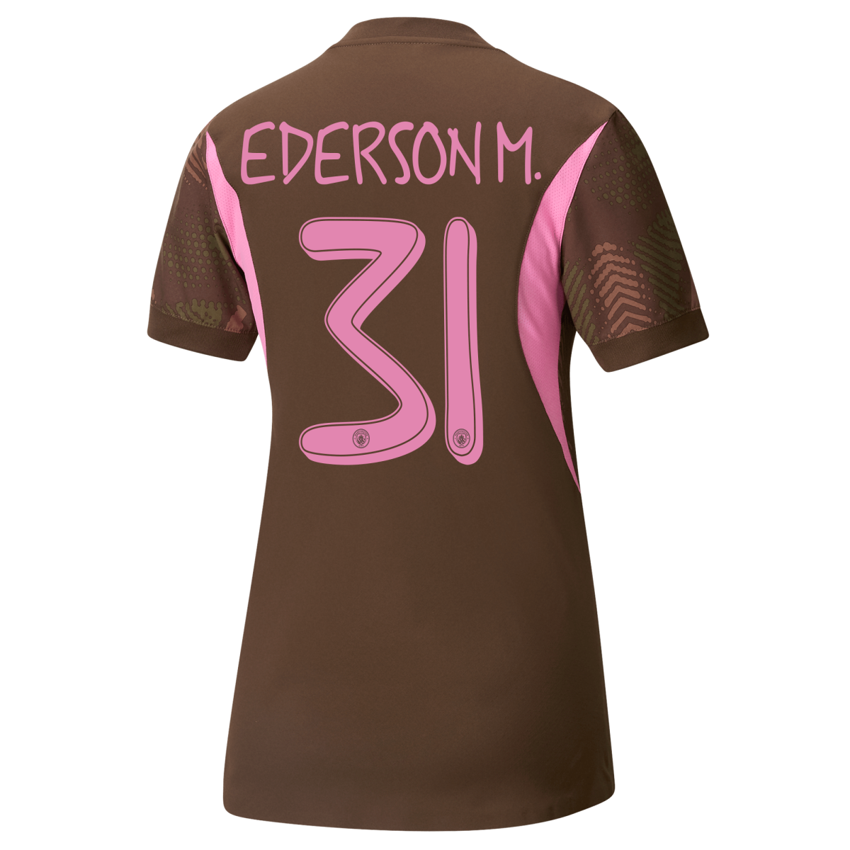 womens manchester city goalkeeper jersey brown-mancity 202425 with ederson m. 31 printing | Offizieller Manchester City Store
