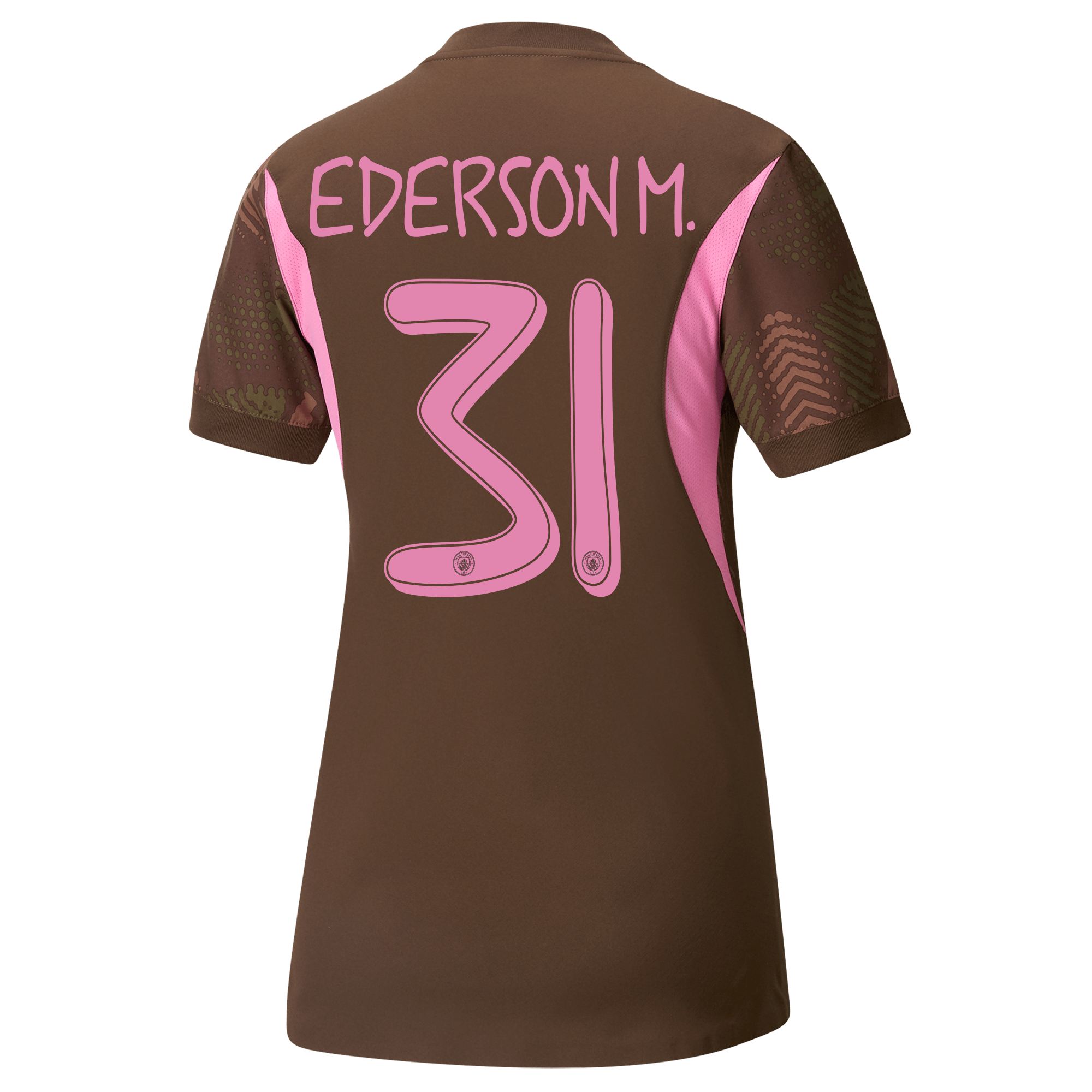 womens manchester city goalkeeper jersey brown-mancity 202425 with ederson m. 31 printing | Offizieller Manchester City Store