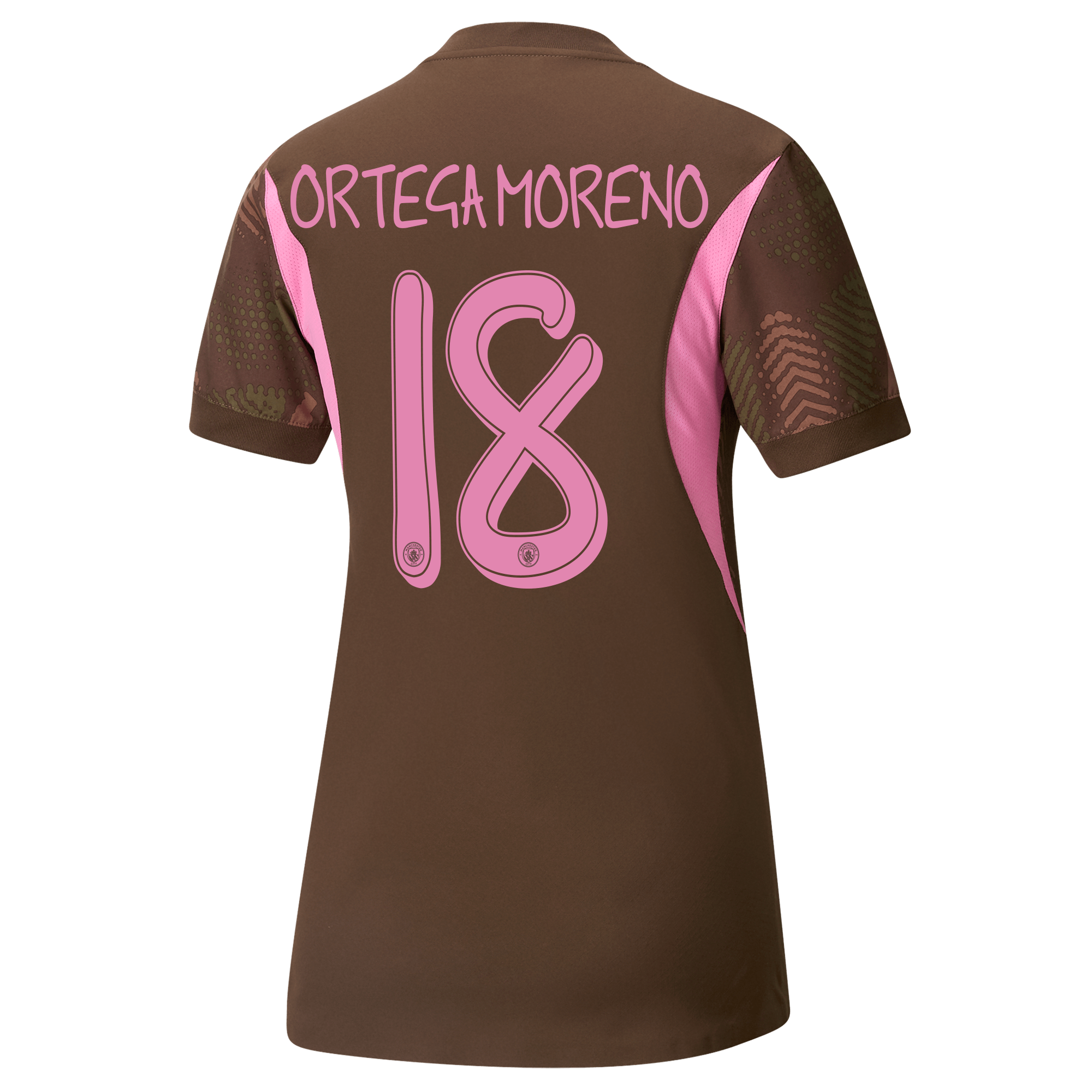 womens manchester city goalkeeper jersey brown-mancity 202425 with ortega moreno 18 printing | Offizieller Manchester City Store