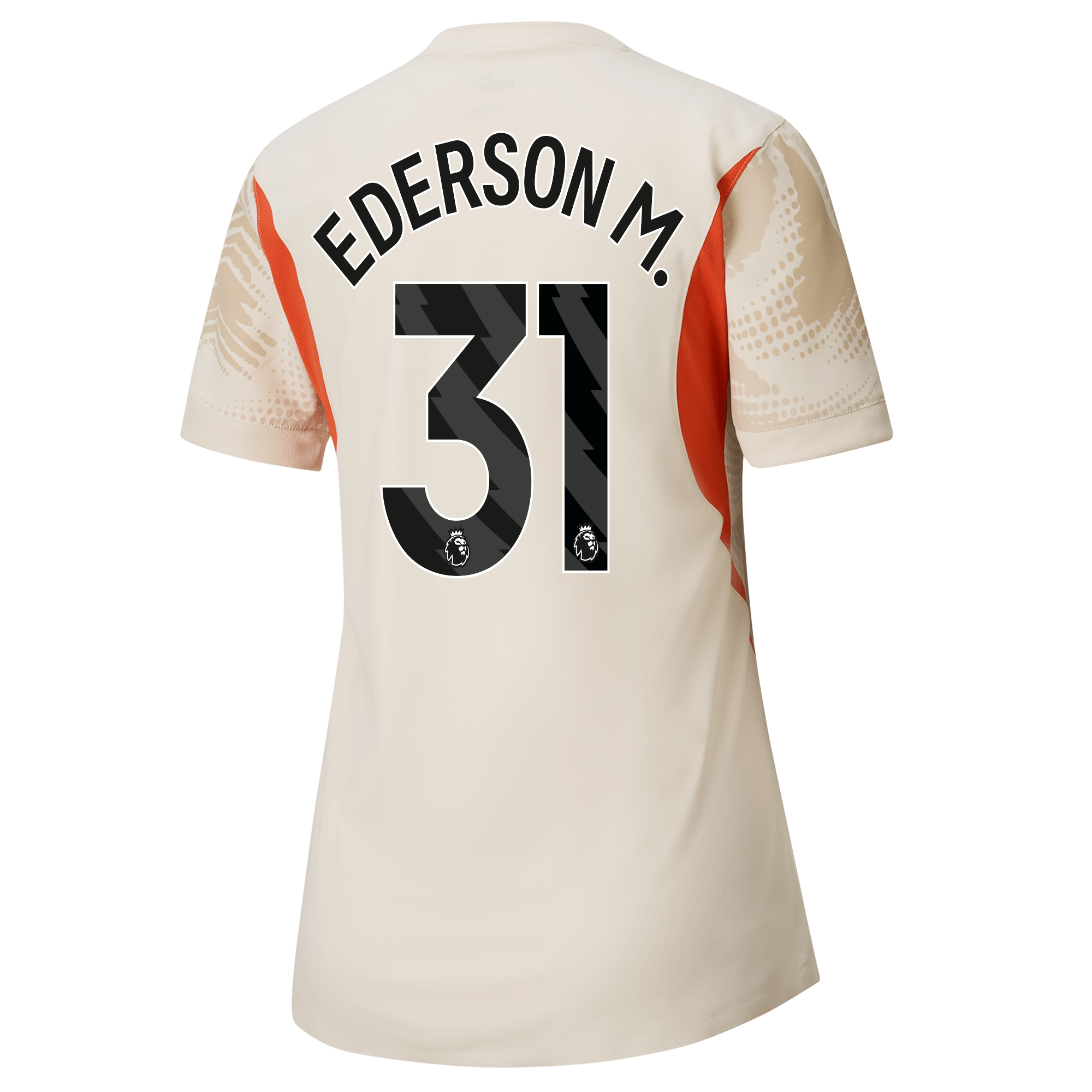 womens manchester city goalkeeper jersey white-premierleague 202425 with ederson m. 31 printing | Offizieller Manchester City Store