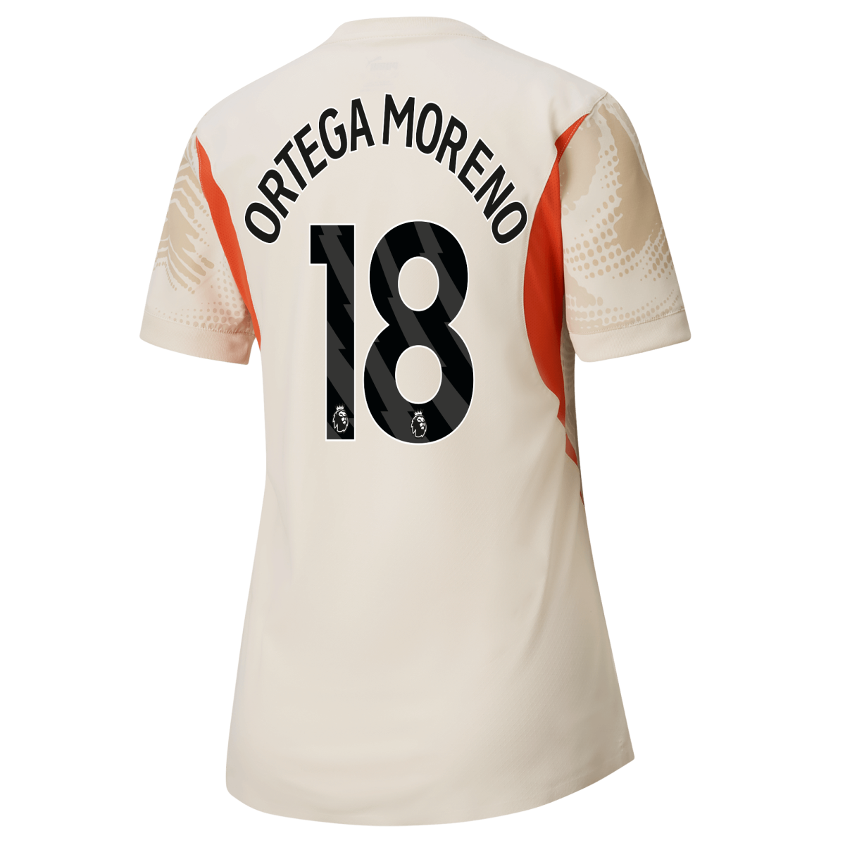 womens manchester city goalkeeper jersey white-premierleague 202425 with ortega moreno 18 printing | Offizieller Manchester City Store