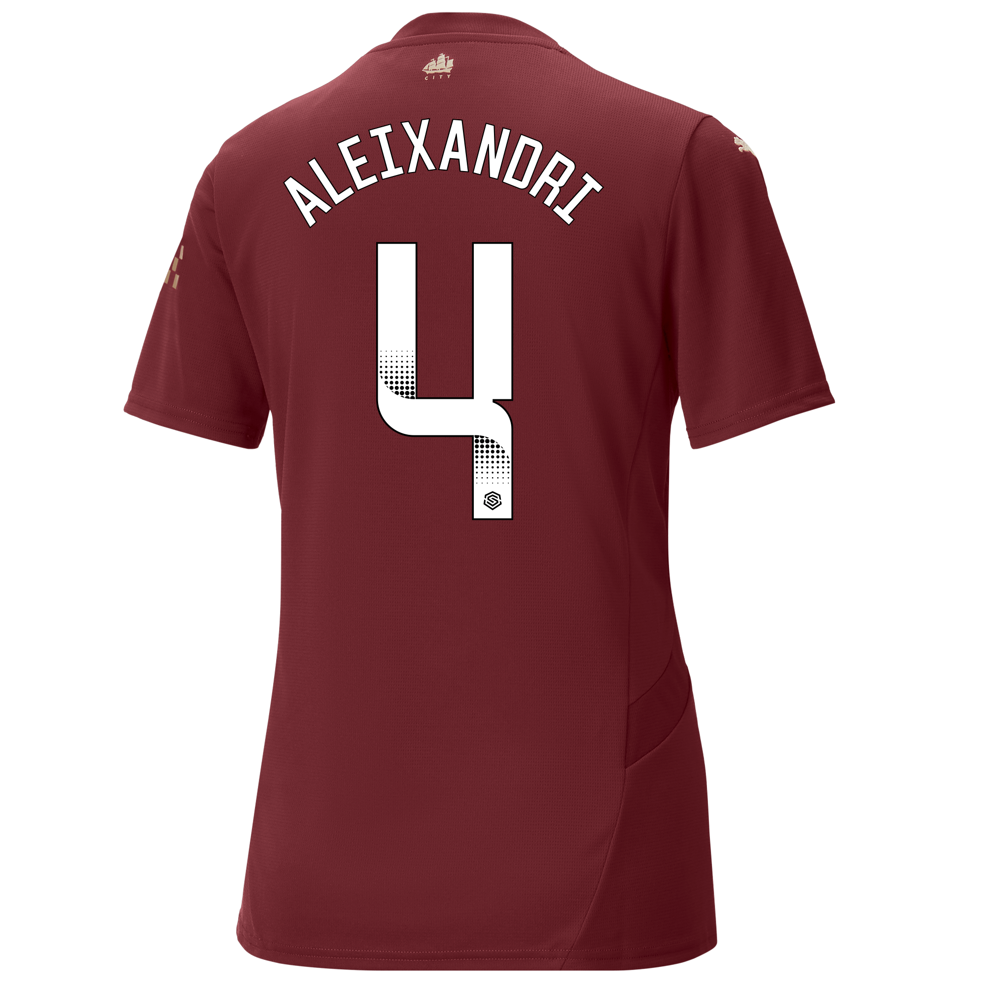 womens manchester city third jersey burgundy 202425 with aleixandri 4 printing | Offizieller Manchester City Store
